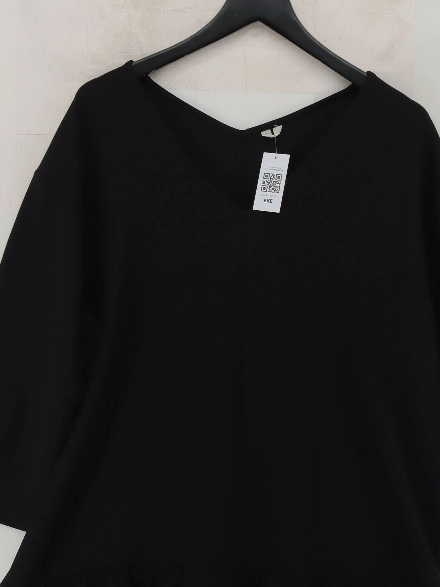 Arket T-Shirt Mini Dress L in Black - Image 3