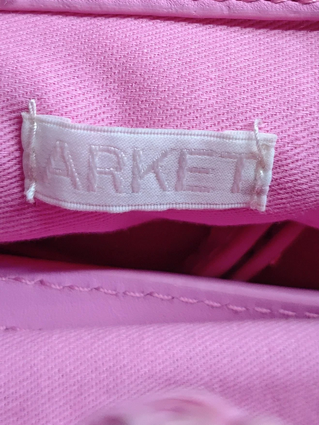 Arket Women's Bag Pink 100% Other Shoulder Bag - Image 6