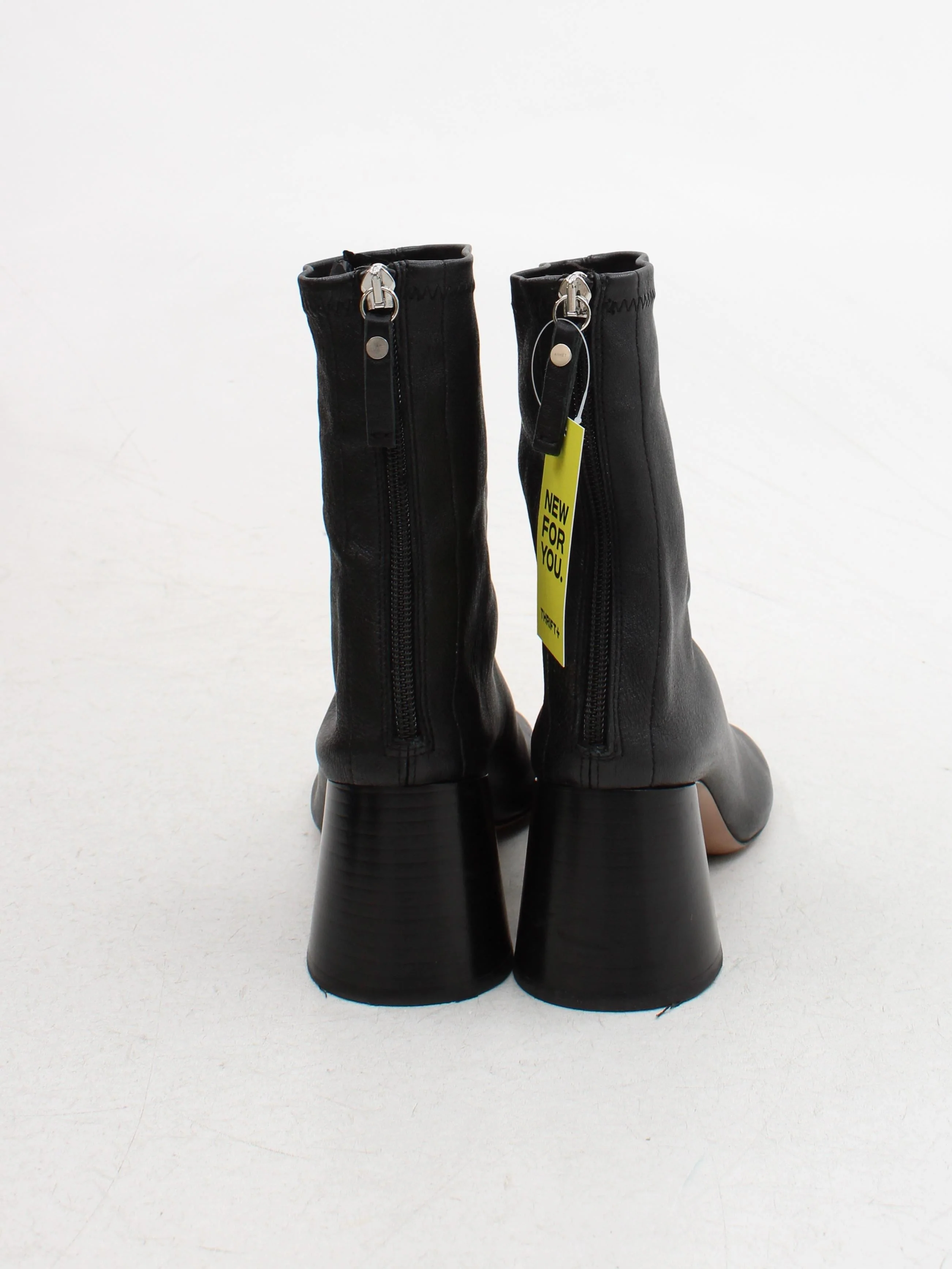 Arket Women's Boots UK 5 Black 100% Leather Combat - Image 3