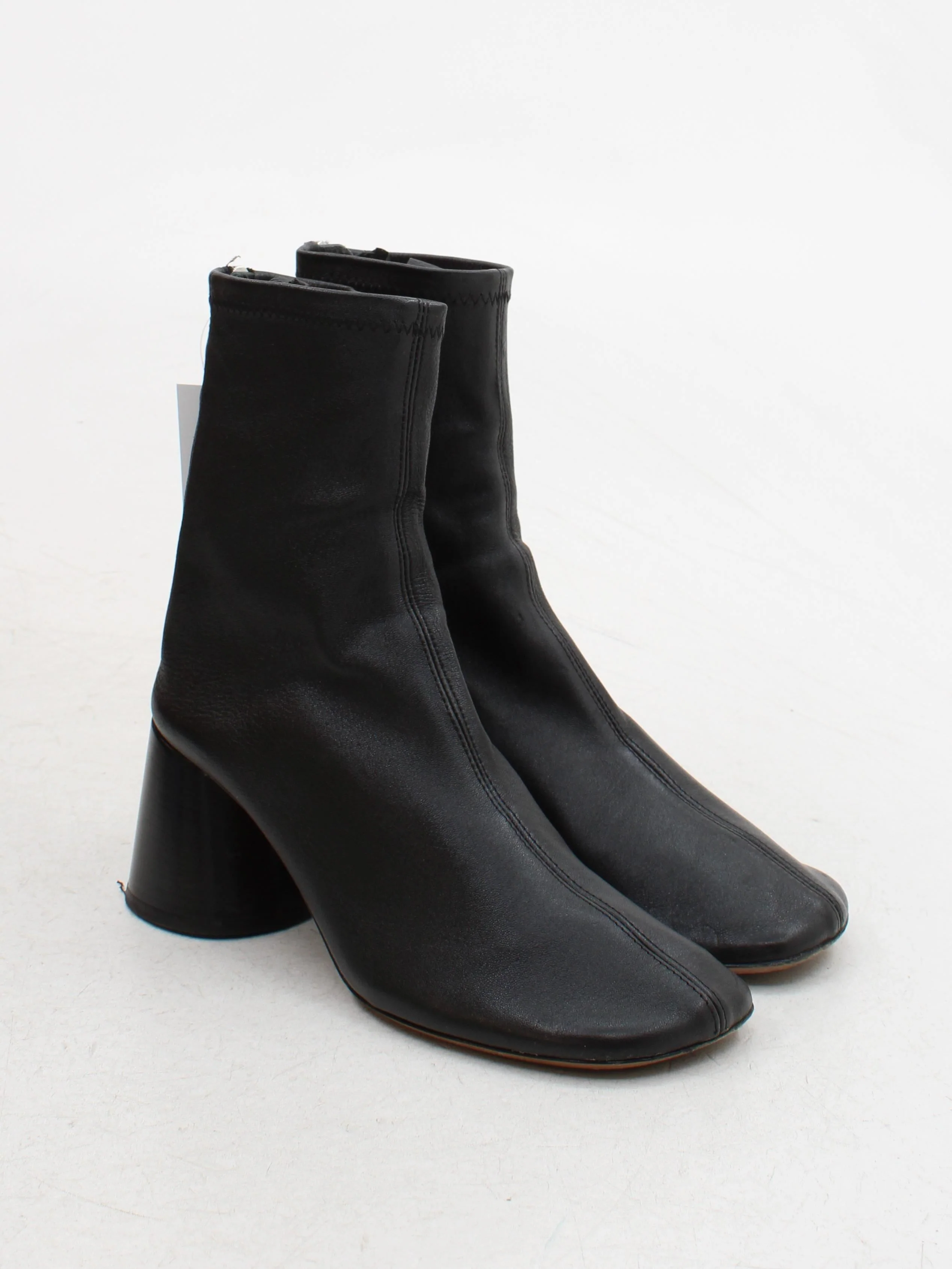 Arket Women's Boots UK 5 Black 100% Leather Combat - Image 4