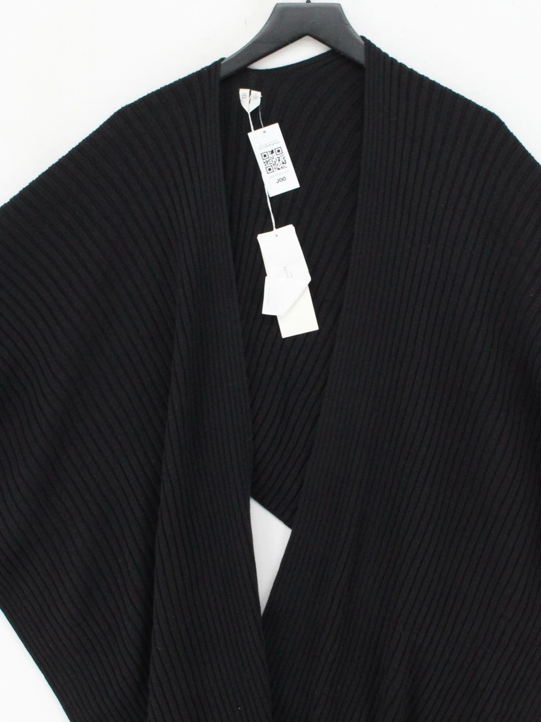 Arket Women's Coat M Black 100% Cotton Overcoat - Image 3