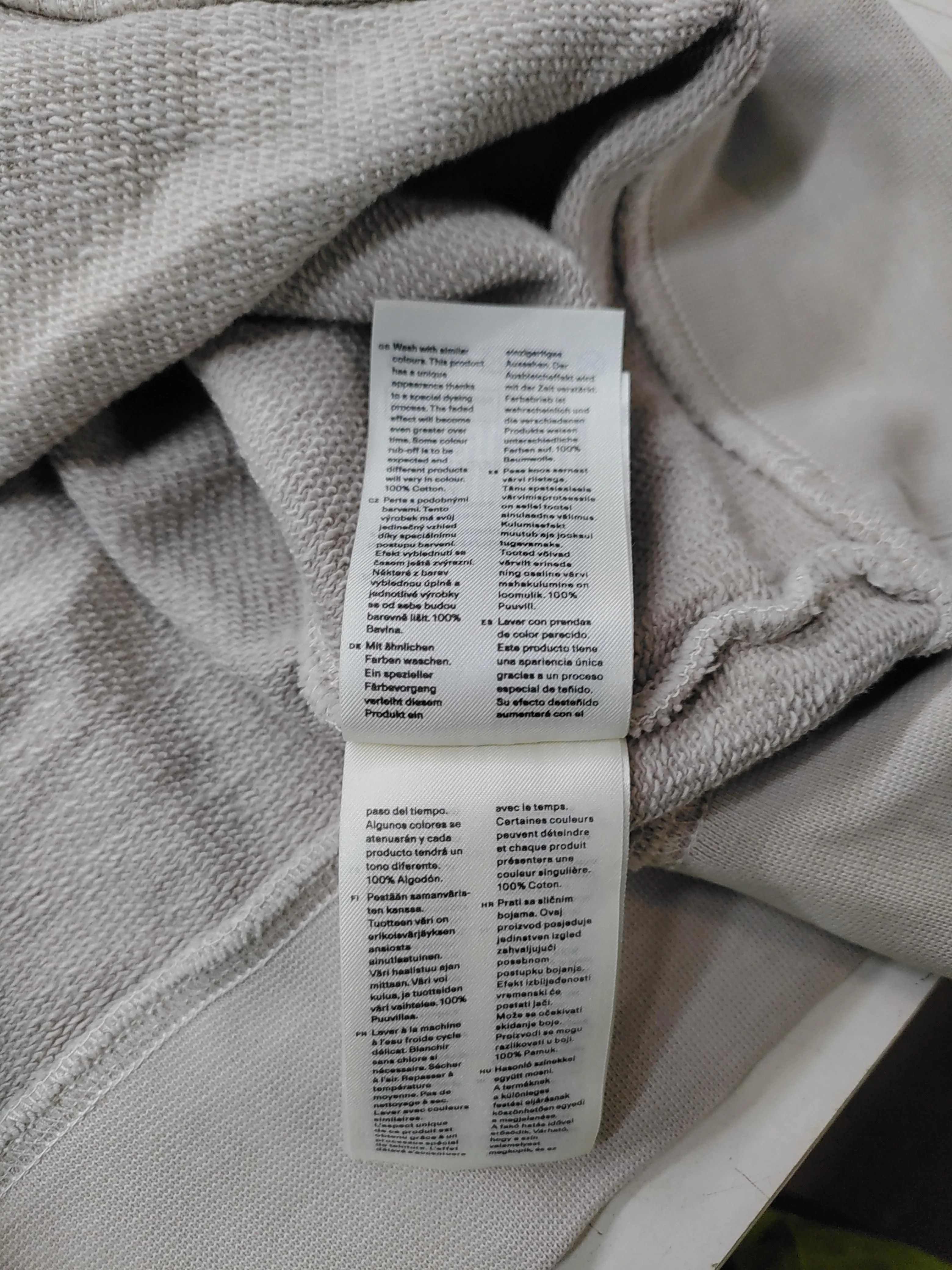 Arket Women's Hoodie M Grey 100% Cotton Pullover - Image 6