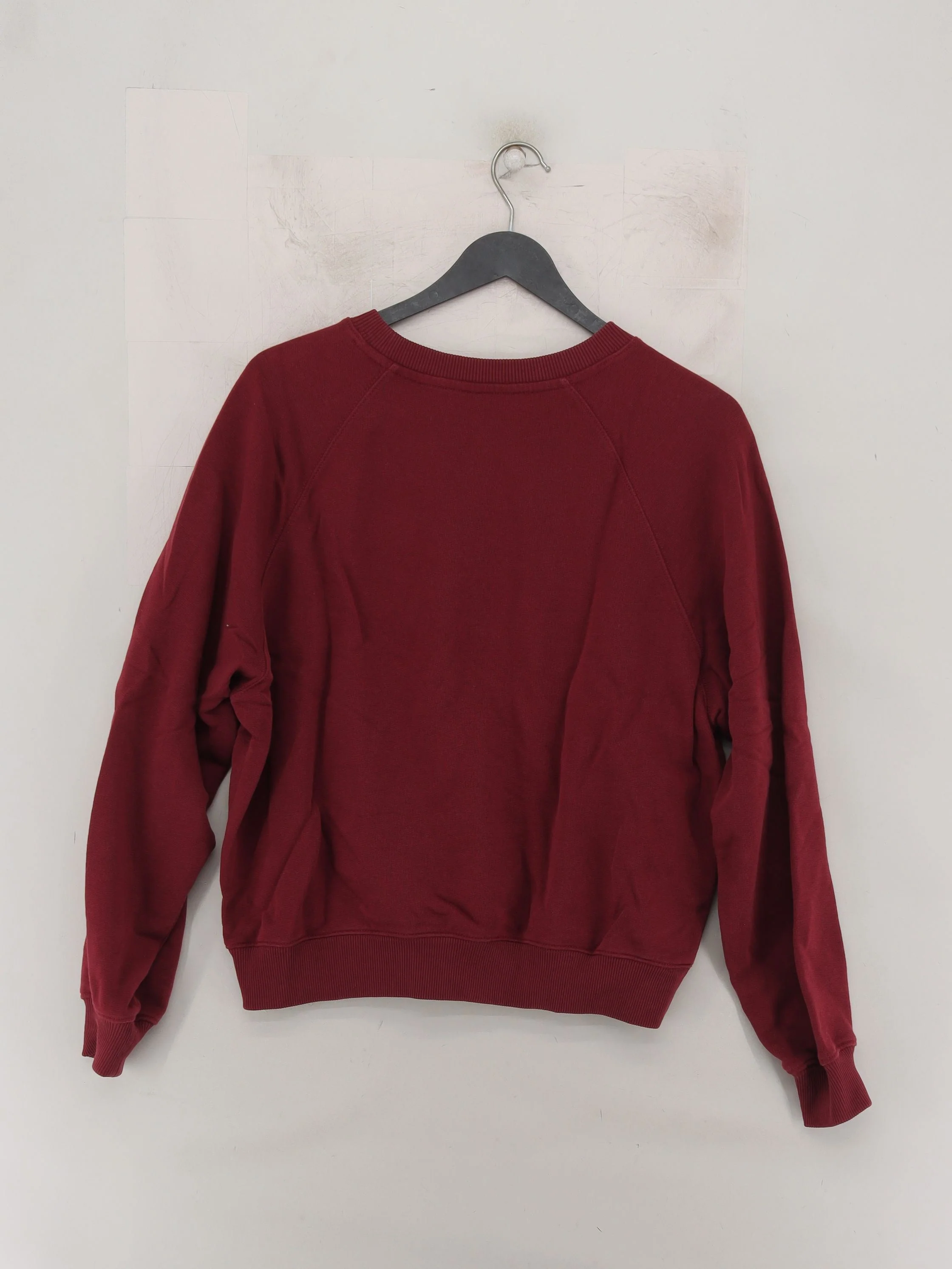 Arket Women's Hoodie XS Red 100% Cotton Pullover - Image 2