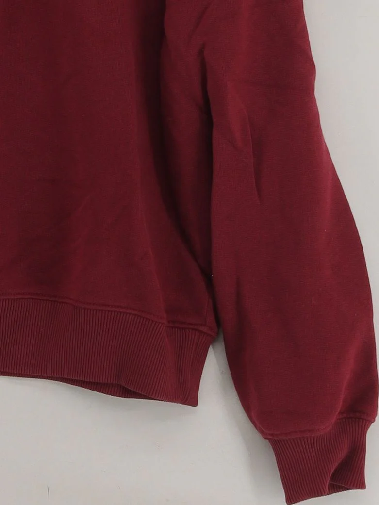 Arket Women's Hoodie XS Red 100% Cotton Pullover - Image 4
