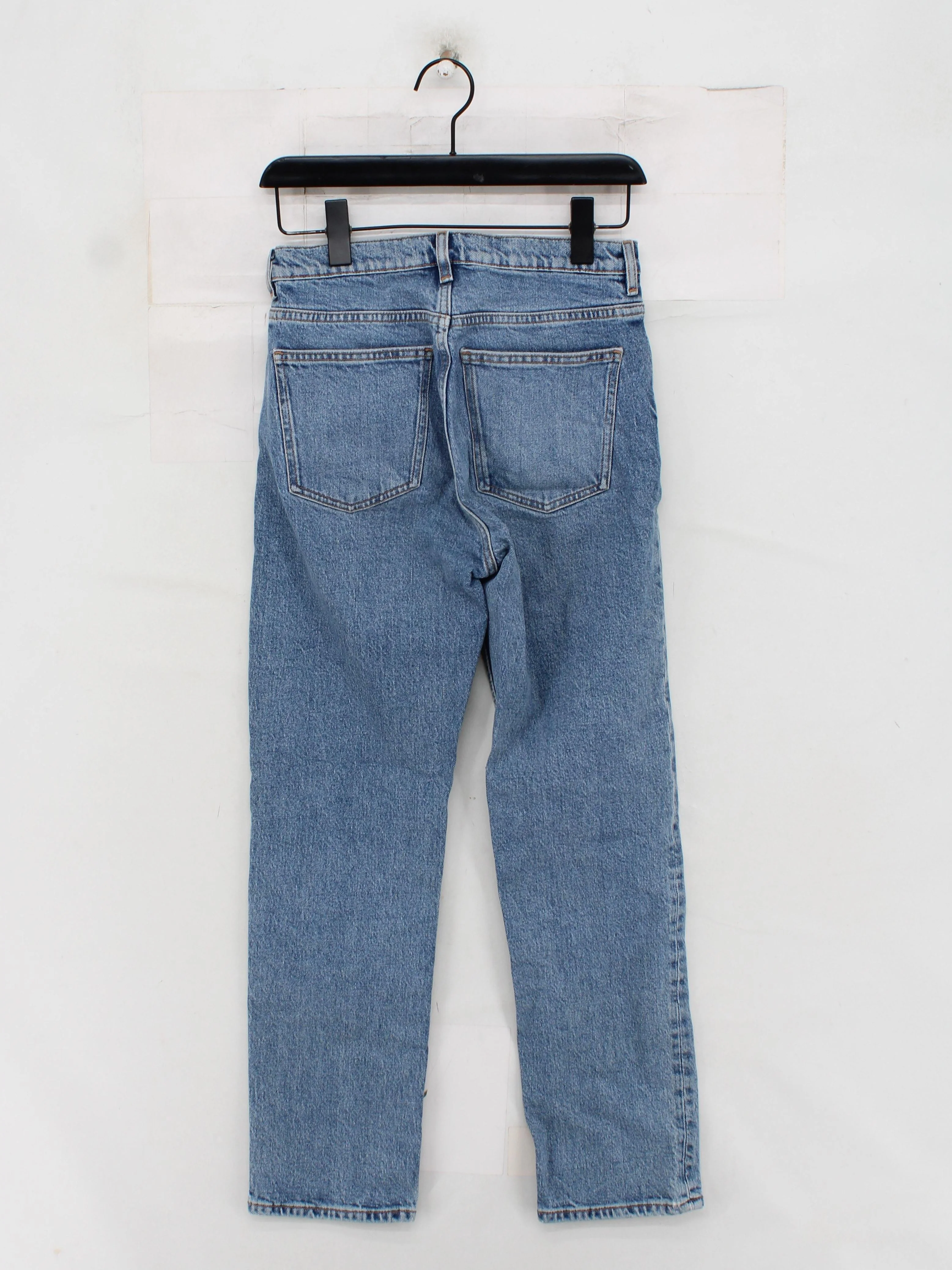 Arket Women's Jeans W 28 in Blue Cotton with Elastane, Other Straight - Image 2