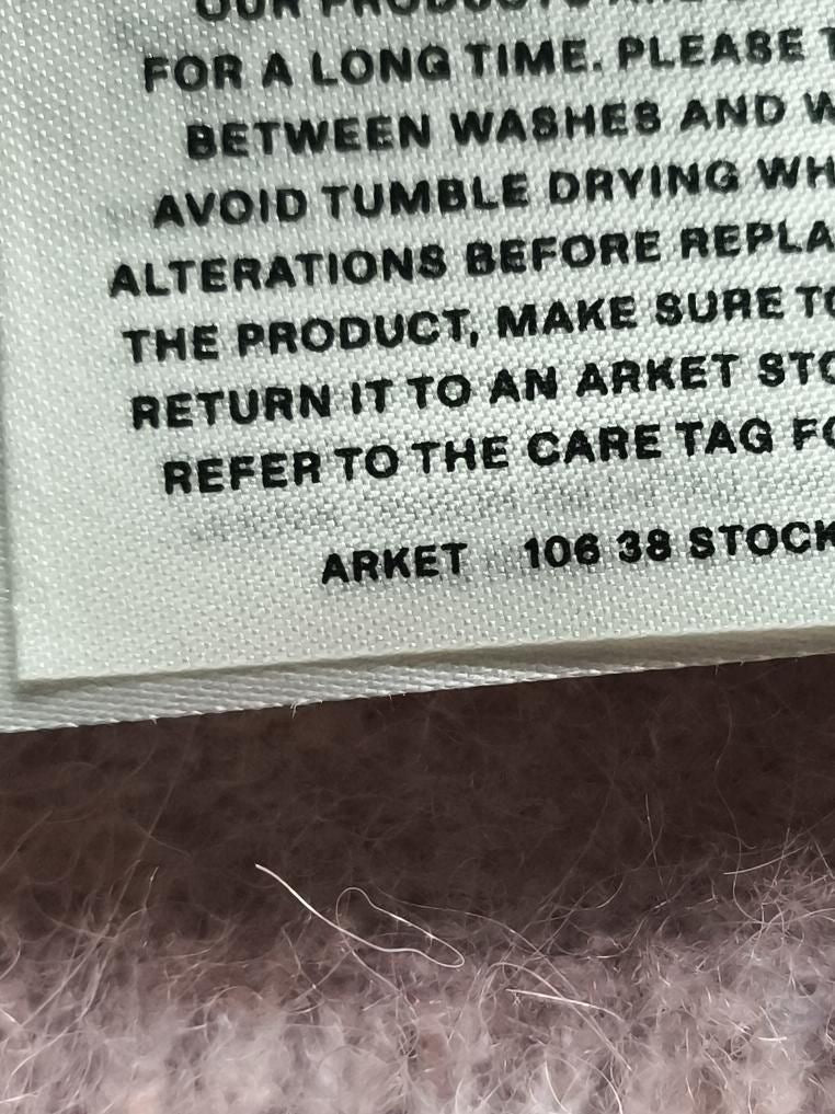 Arket Women's Jumper M Pink 100% Other Crew Neck Vest - Image 5
