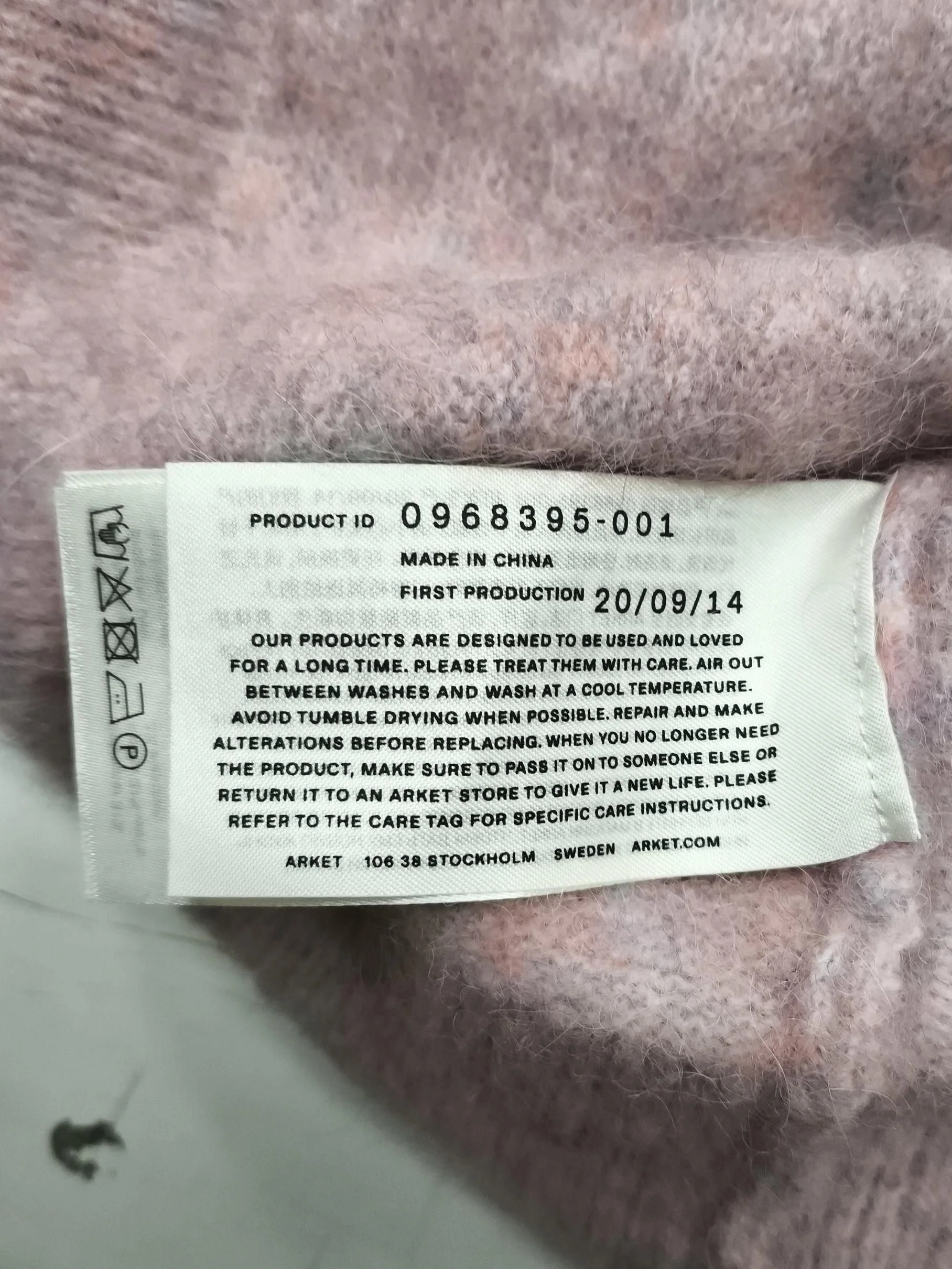Arket Women's Jumper M Pink 100% Other Crew Neck Vest - Image 6