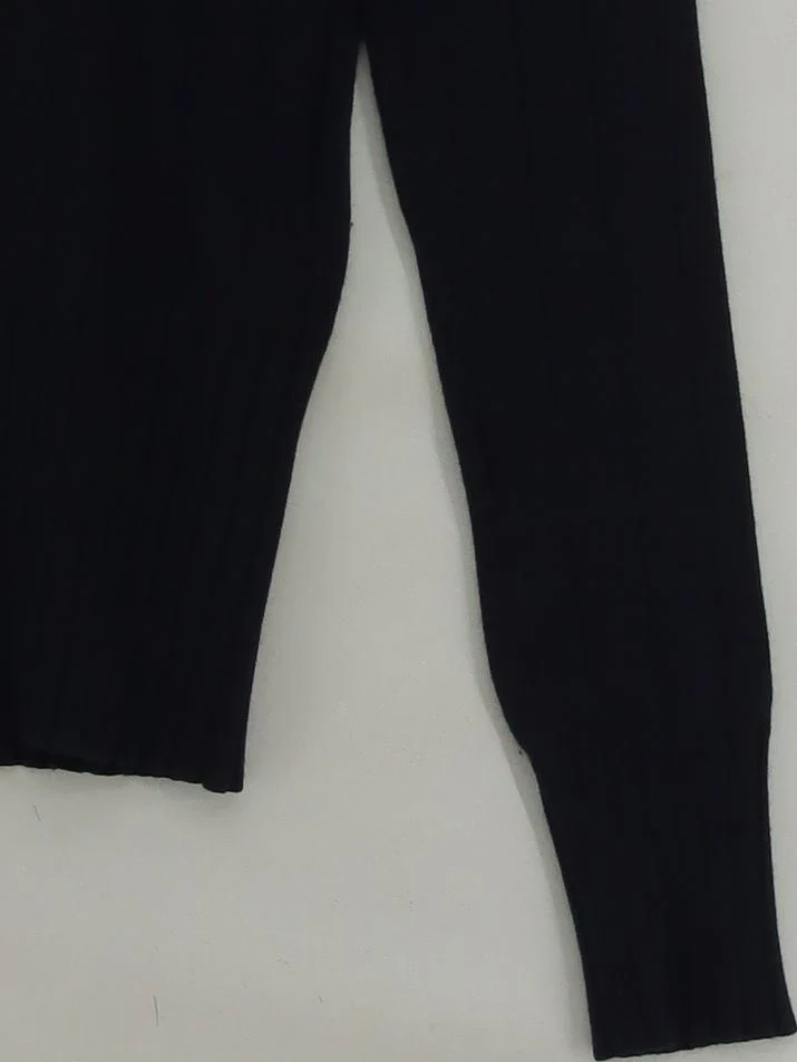 Arket Women's Jumper S Black 100% Wool High Neck Pullover - Image 4
