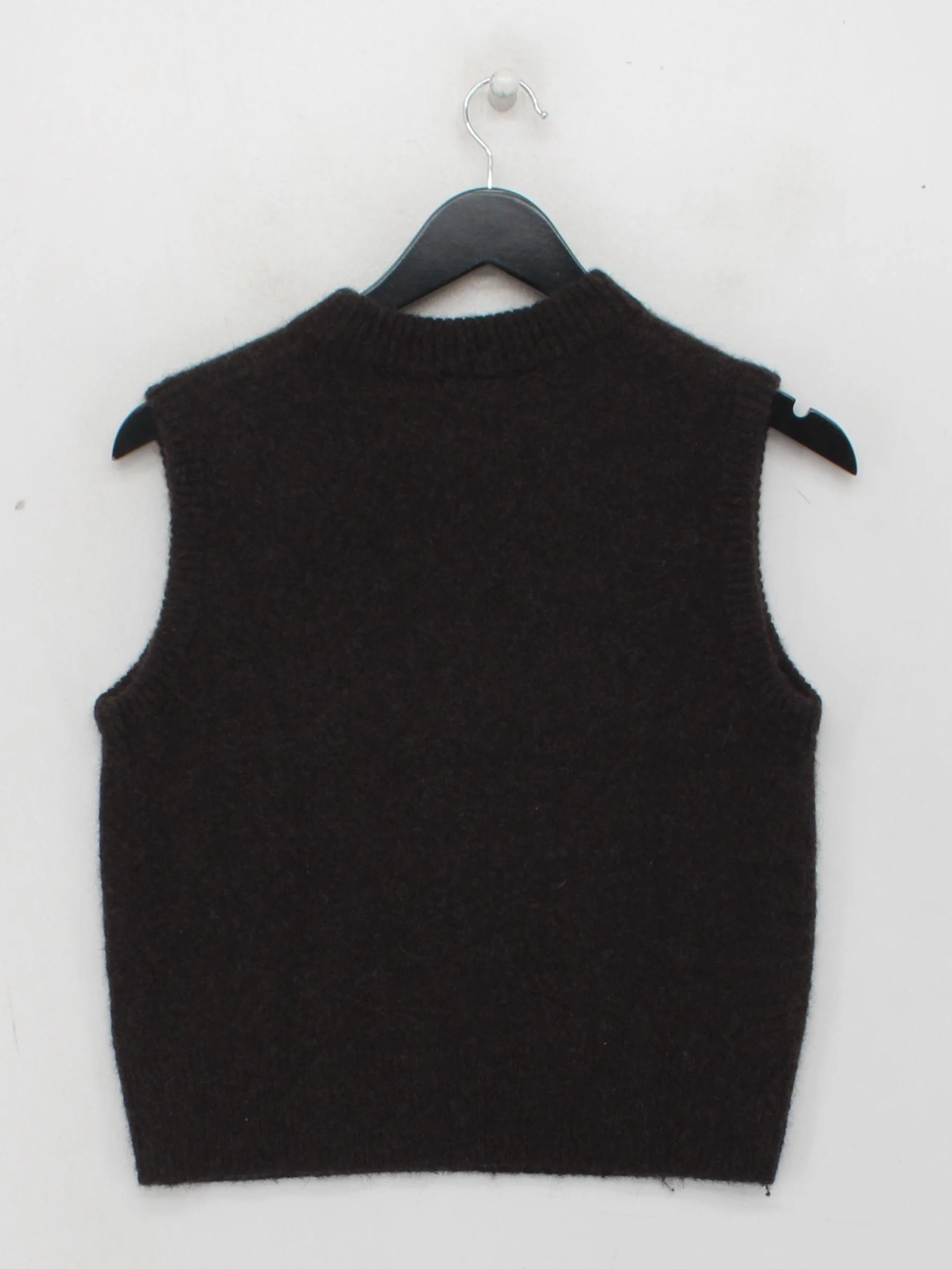 Arket Women's Jumper XS Brown Other with Wool, Polyamide Crew Neck Vest - Image 2