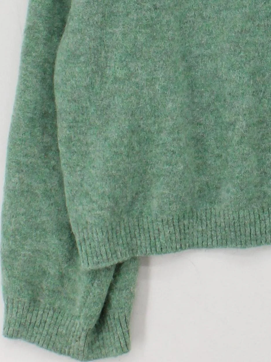 Arket Women's Jumper XS Green Polyester with Acrylic, Wool Round Neck Pullover - Image 4