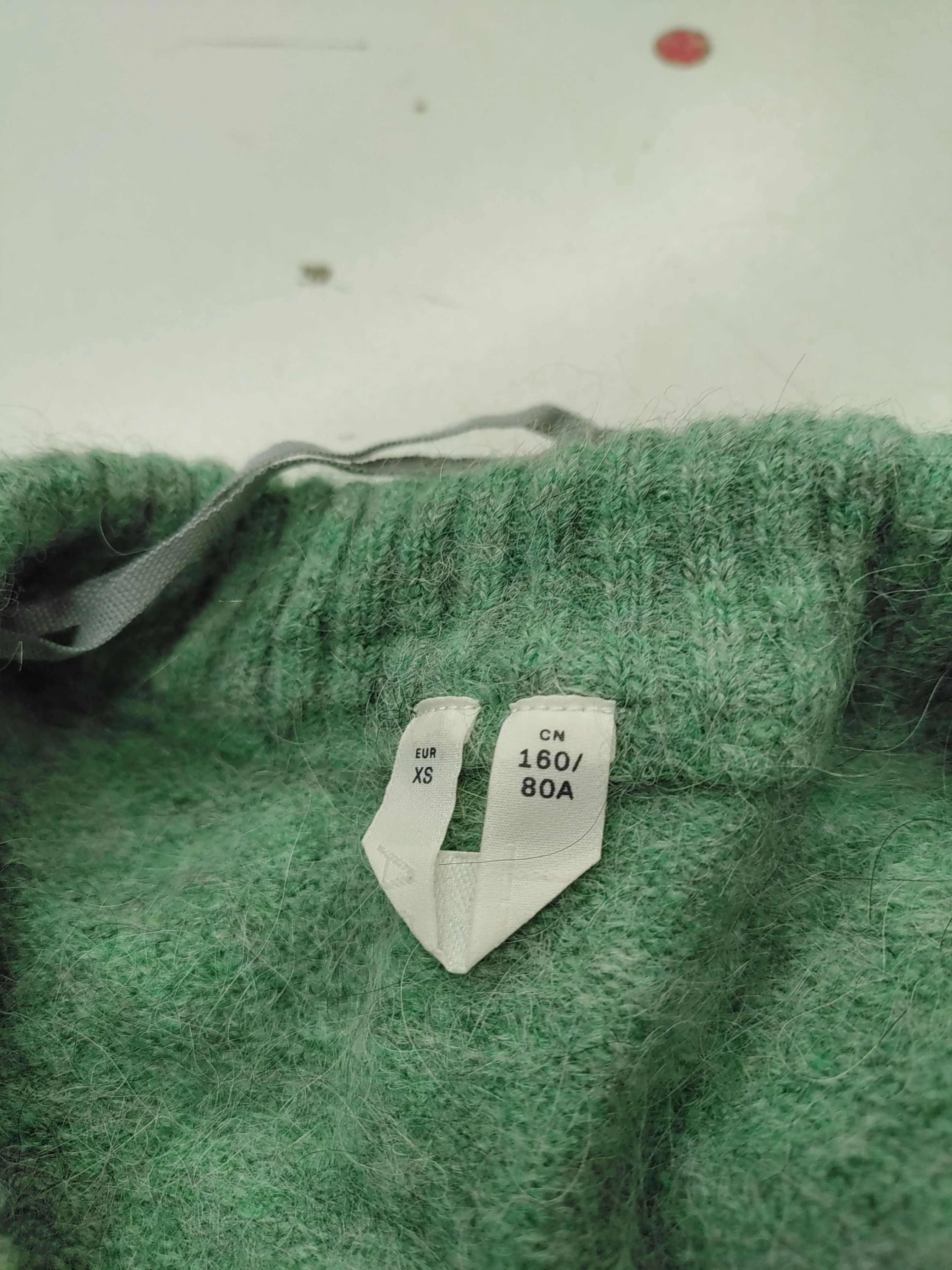 Arket Women's Jumper XS Green Polyester with Acrylic, Wool Round Neck Pullover - Image 5