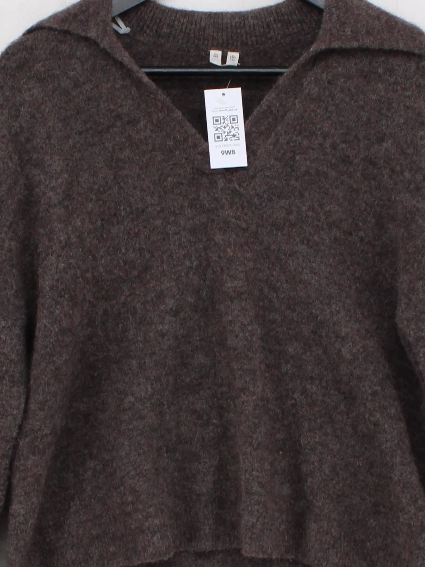 Arket Women's Jumper XXS Brown Polyester with Wool, Elastane, Other Pullover - Image 3