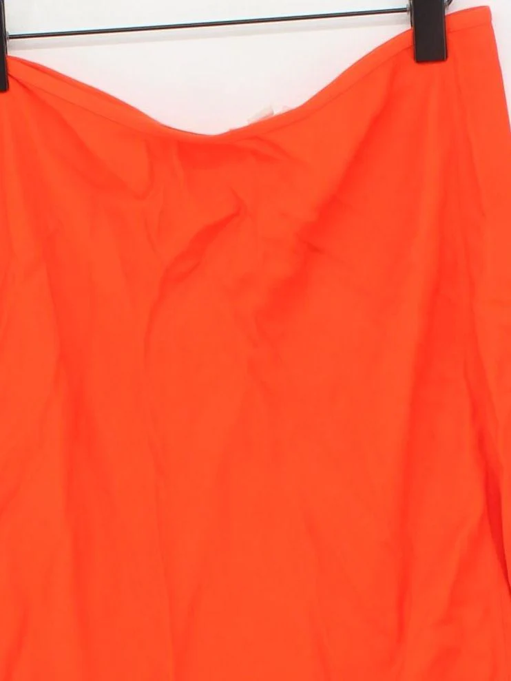 Arket Women's Maxi Skirt UK 16 Orange 100% Viscose Long Maxi - Image 3