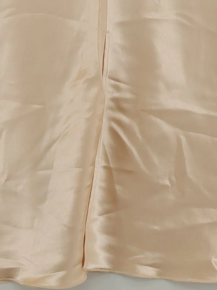 Arket Women's Midi Skirt M Cream 100% Acetate Midi A-Line - Image 4