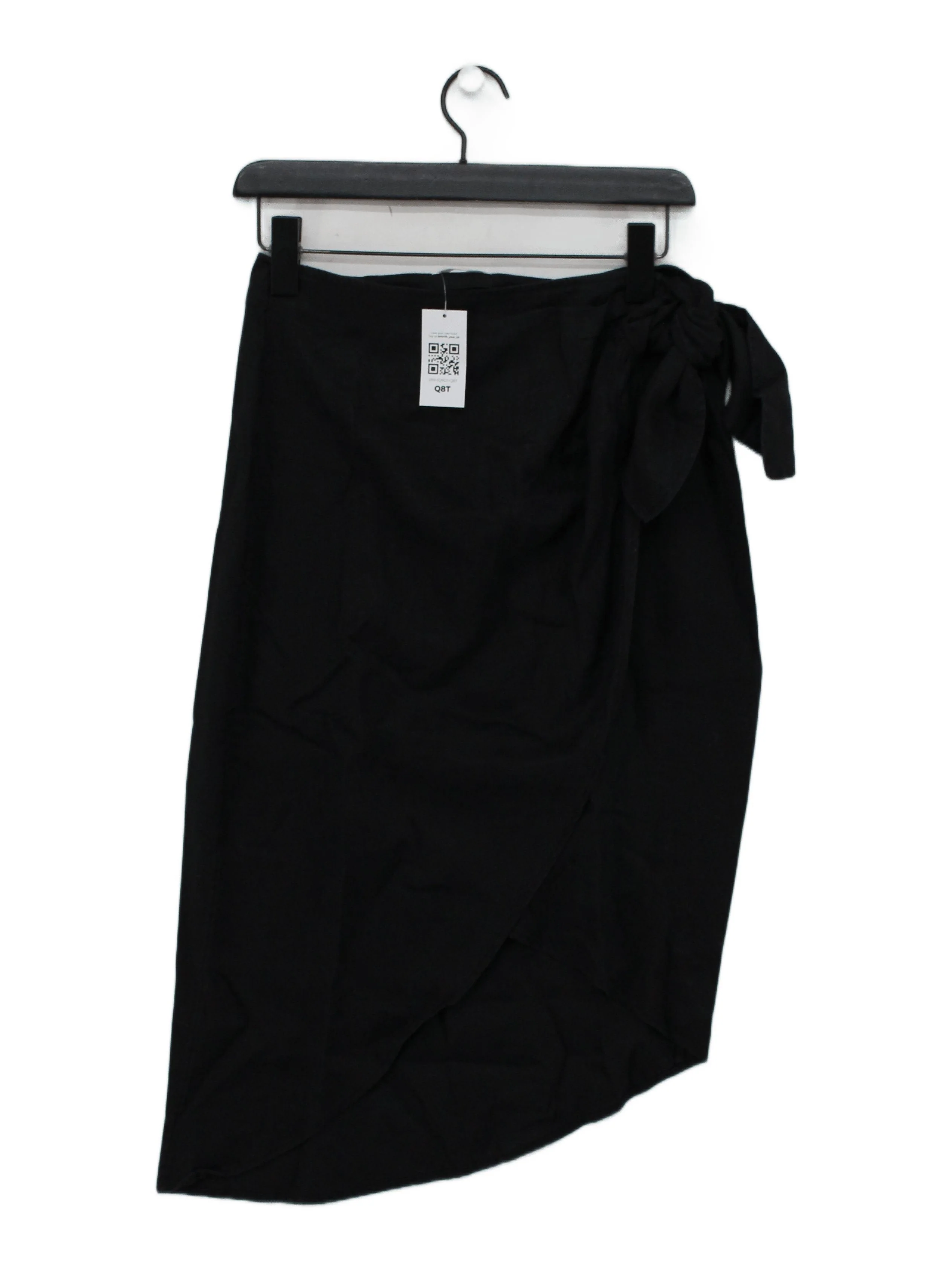 Arket Women's Midi Skirt UK 8 Black 100% Other Midi Wrap