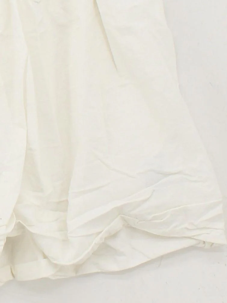 Arket Women's Mini Skirt S White 100% Cotton Short Mini - Image 4