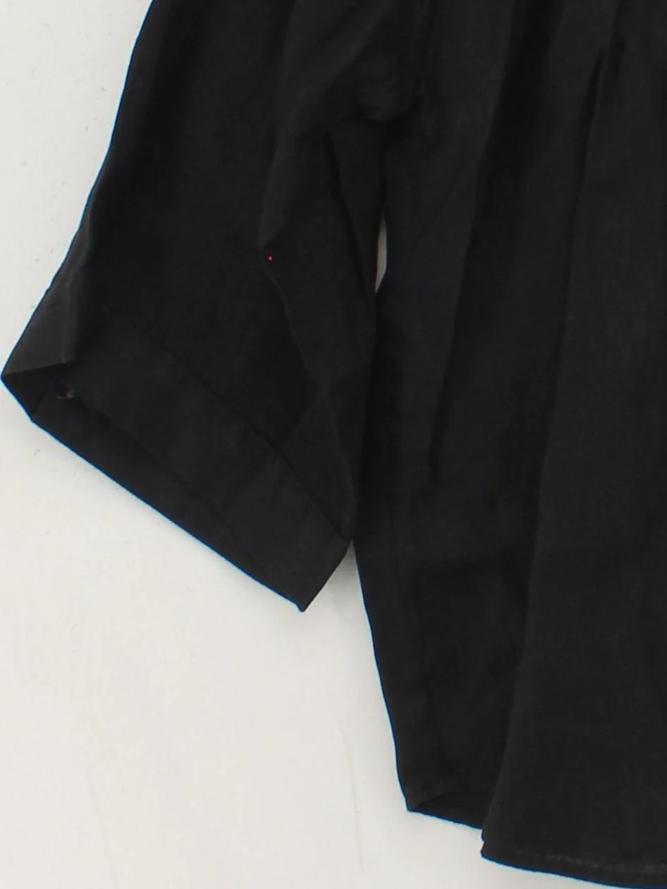 Arket Women's Shirt S Black 100% Linen 3/4 Sleeve Collared Basic New with tags - Image 4