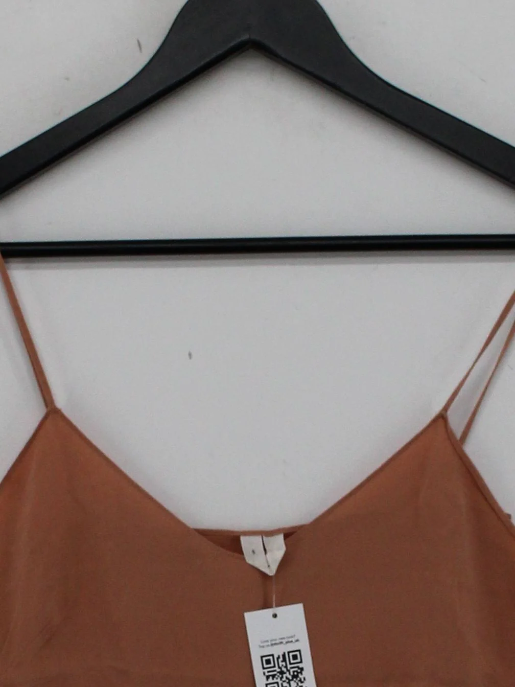 Arket Women's T-Shirt M Tan 100% Other Sleeveless V-Neck Camisole - Image 3