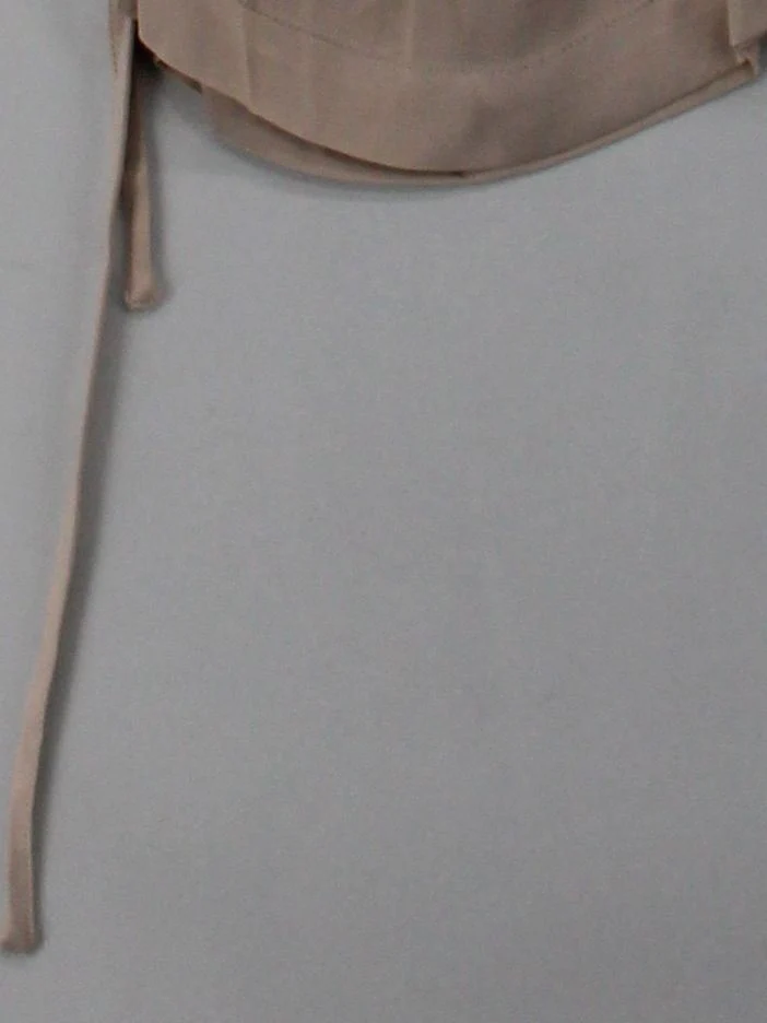 Arket Women's Top UK 16 Tan 100% Viscose Sleeveless V-Neck Basic - Image 4