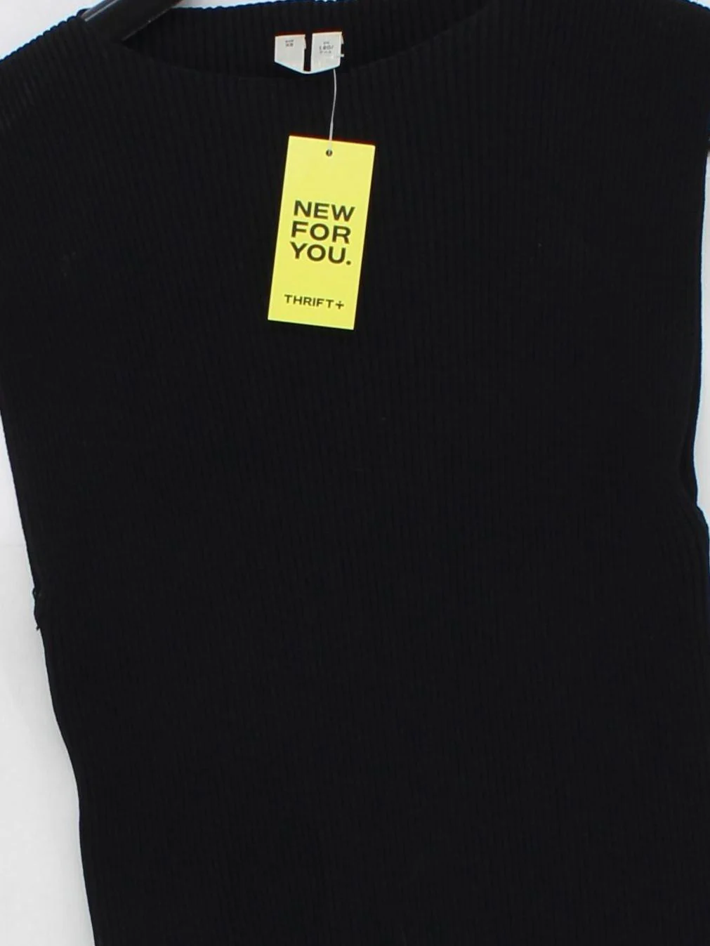 Arket Women's Top XS Black Viscose with Polyester Sleeveless Round Neck Basic - Image 3