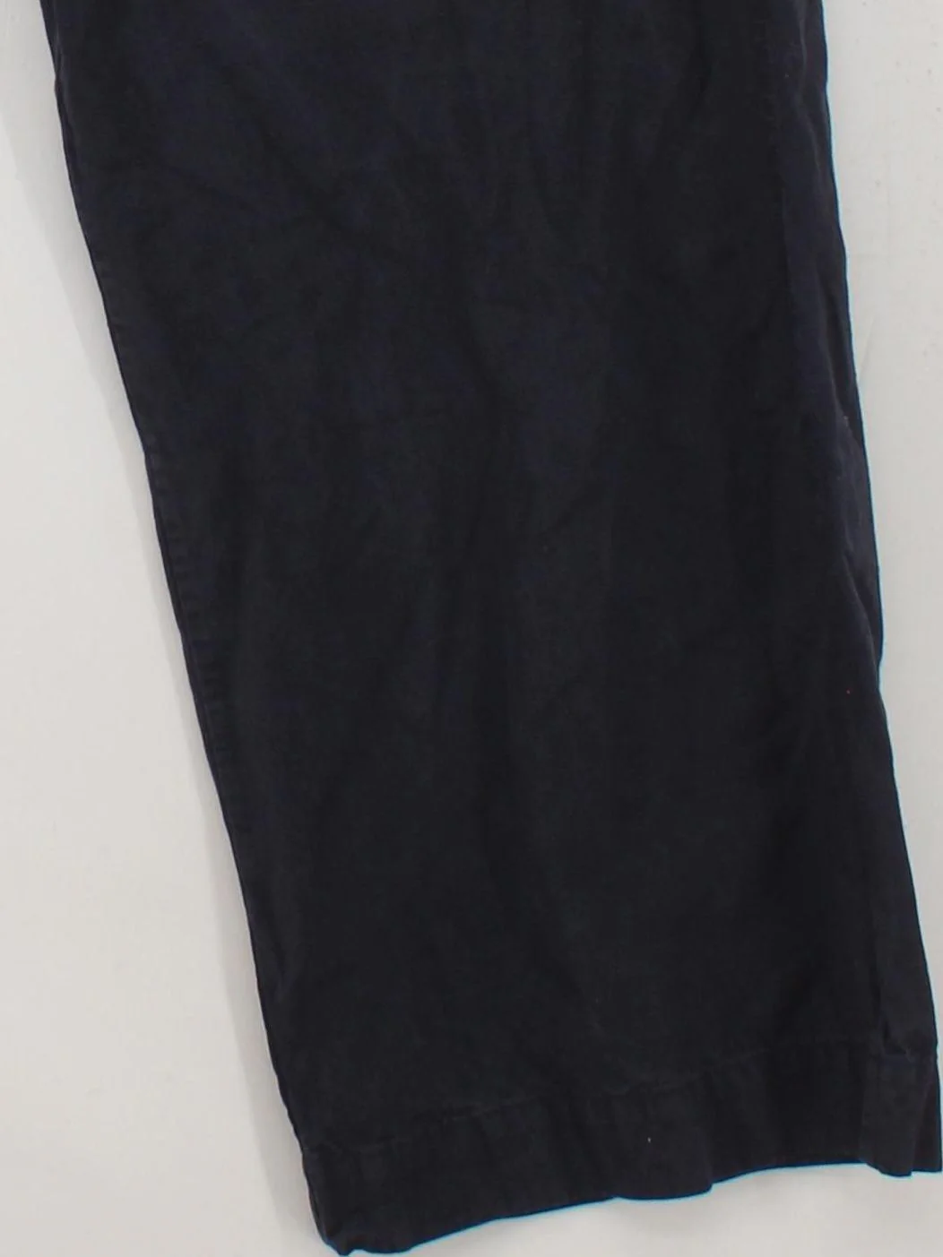 Arket Women's Trousers UK 10 Blue Cotton with Linen Wide-Leg Cropped - Image 4
