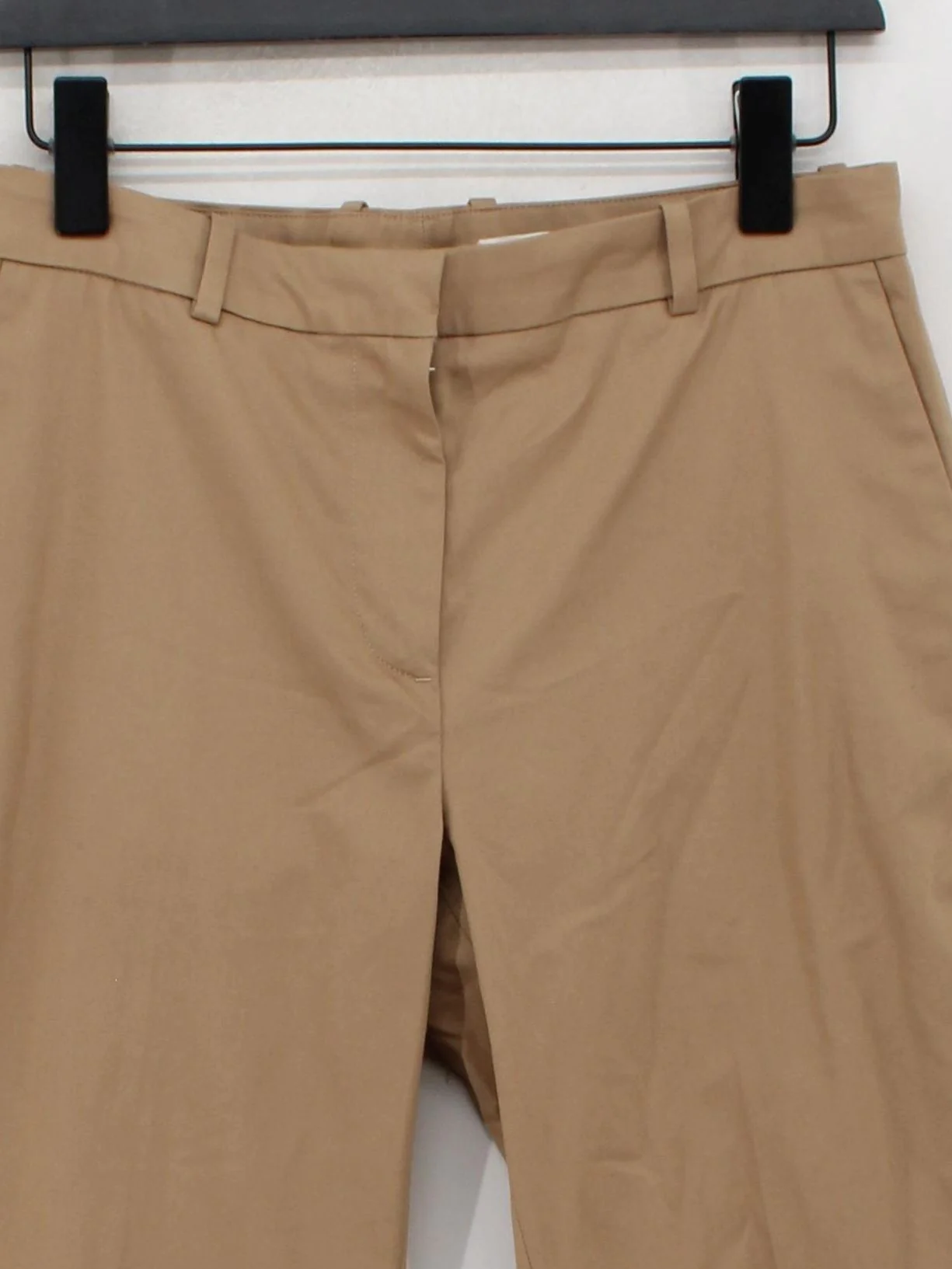 Arket Women's Trousers UK 10 Tan Cotton with Elastane Straight Chino - Image 3