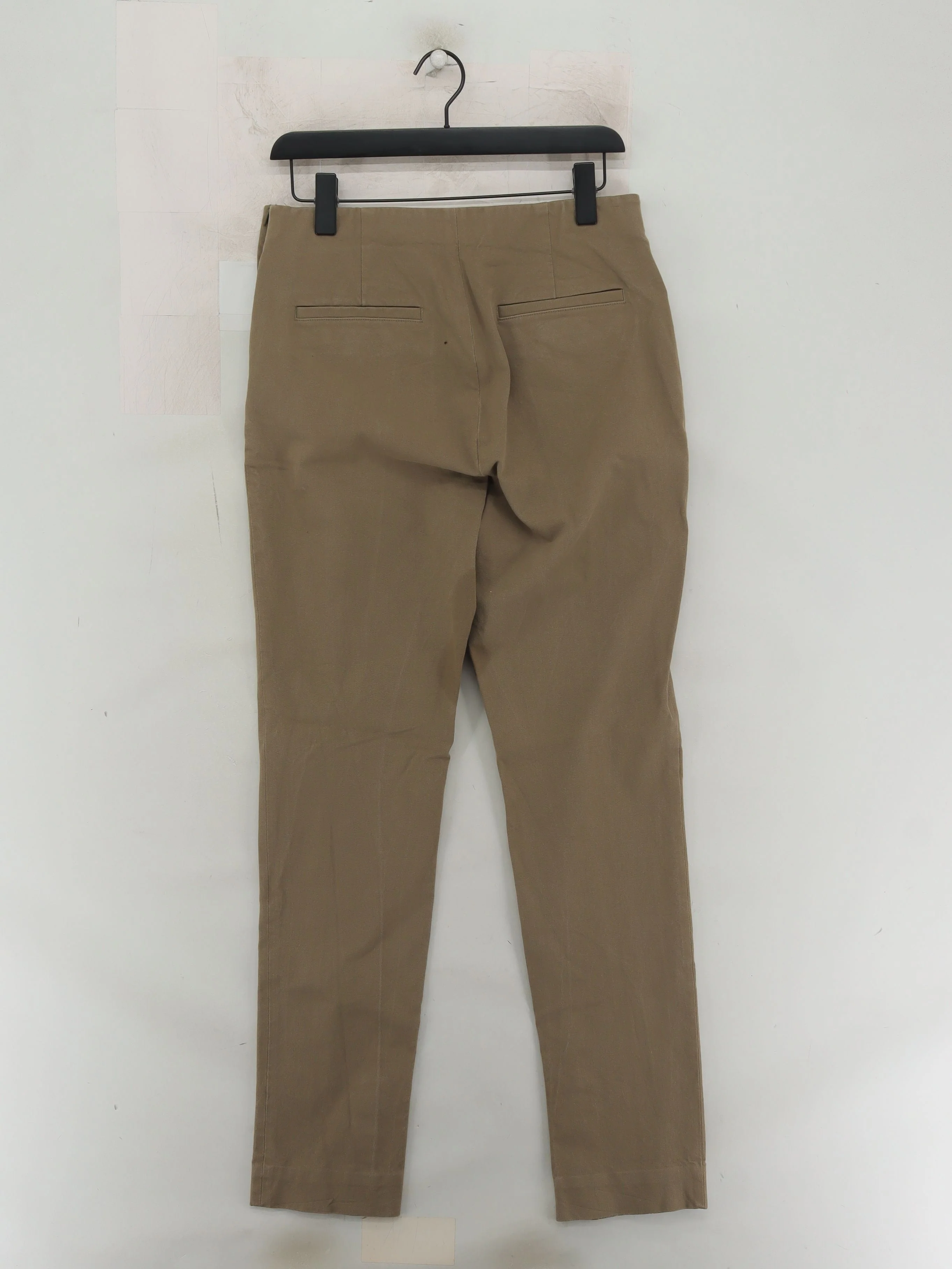 Arket Women's Trousers UK 16 Tan Cotton with Elastane Tapered Chino - Image 2