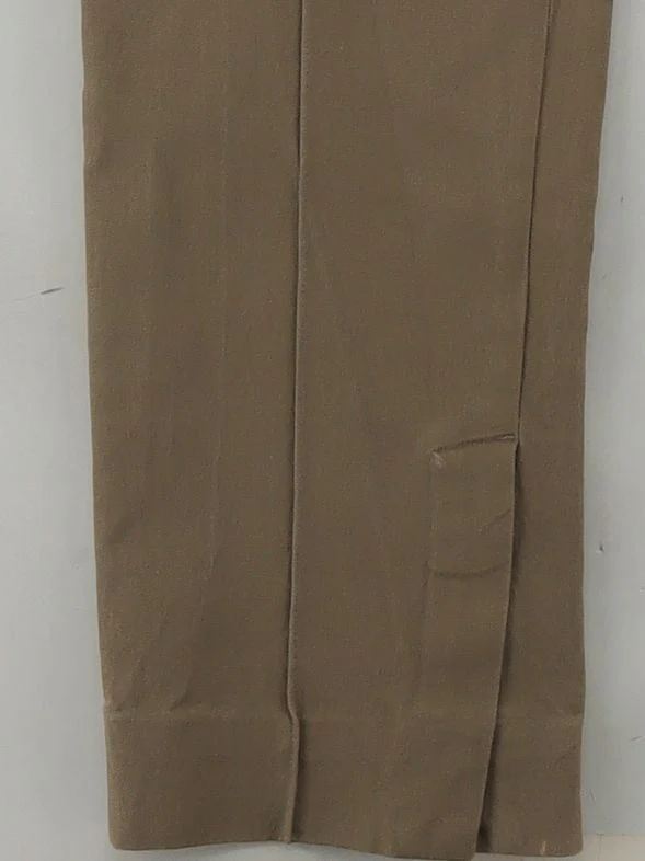 Arket Women's Trousers UK 16 Tan Cotton with Elastane Tapered Chino - Image 4