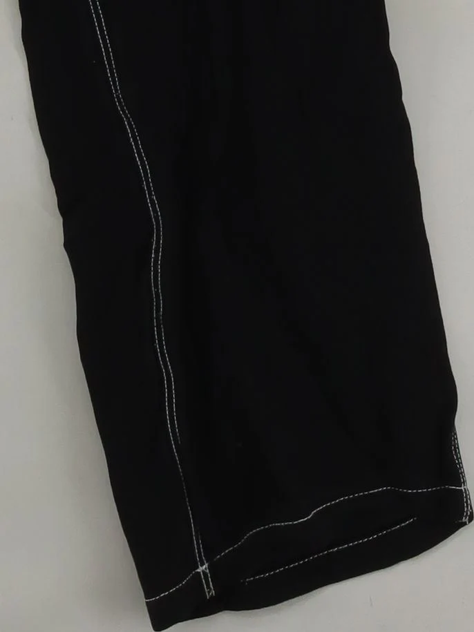 Arket Women's Trousers UK 6 Black 100% Viscose Straight Chino - Image 4