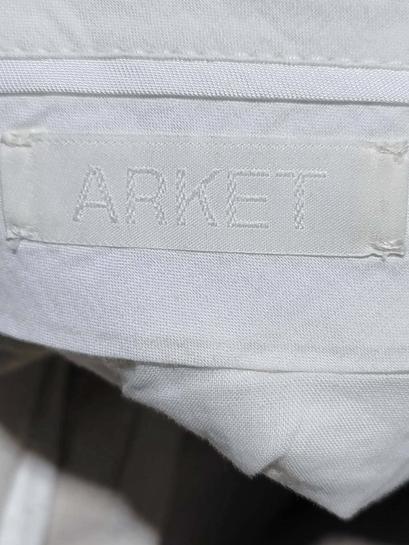 Arket Women's Trousers UK 8 Cream Linen with Cotton Wide-Leg Chino - Image 5