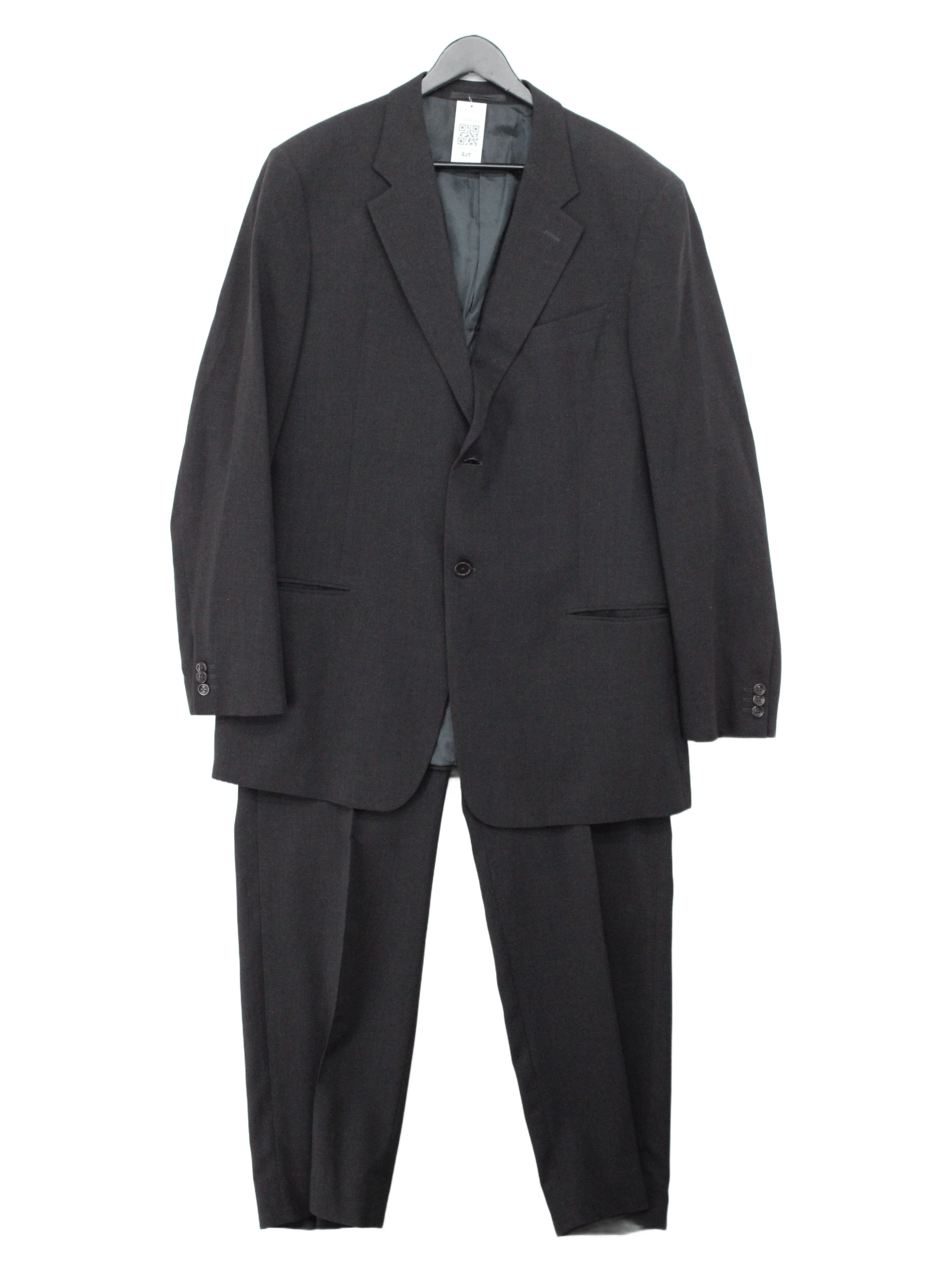 Armani Collezioni Men's Two Piece Suit Chest: 45 in Grey Wool