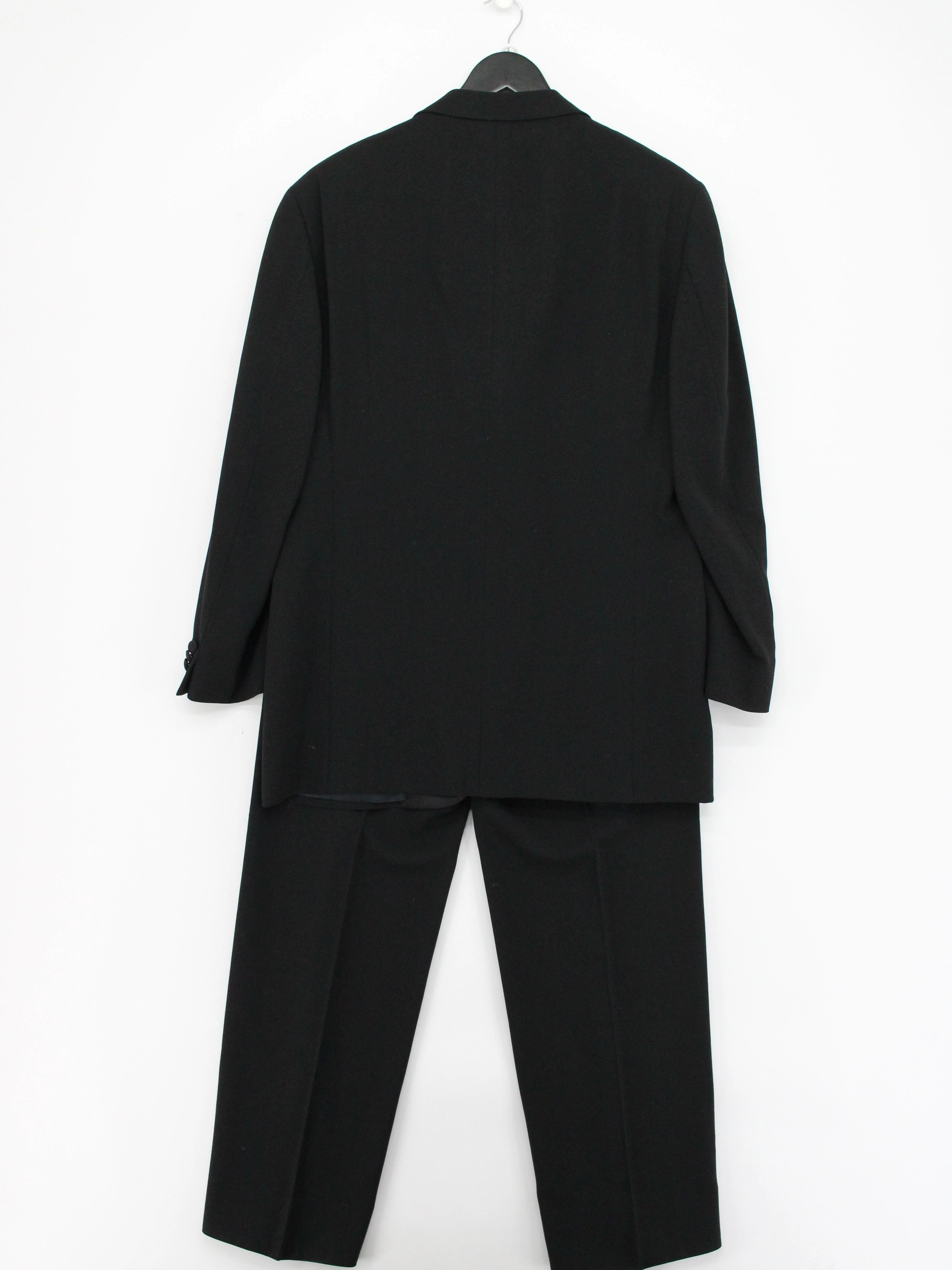 Armani Collezioni Men's Two Piece Suit M Black Wool with Viscose Tuxedo - Image 2