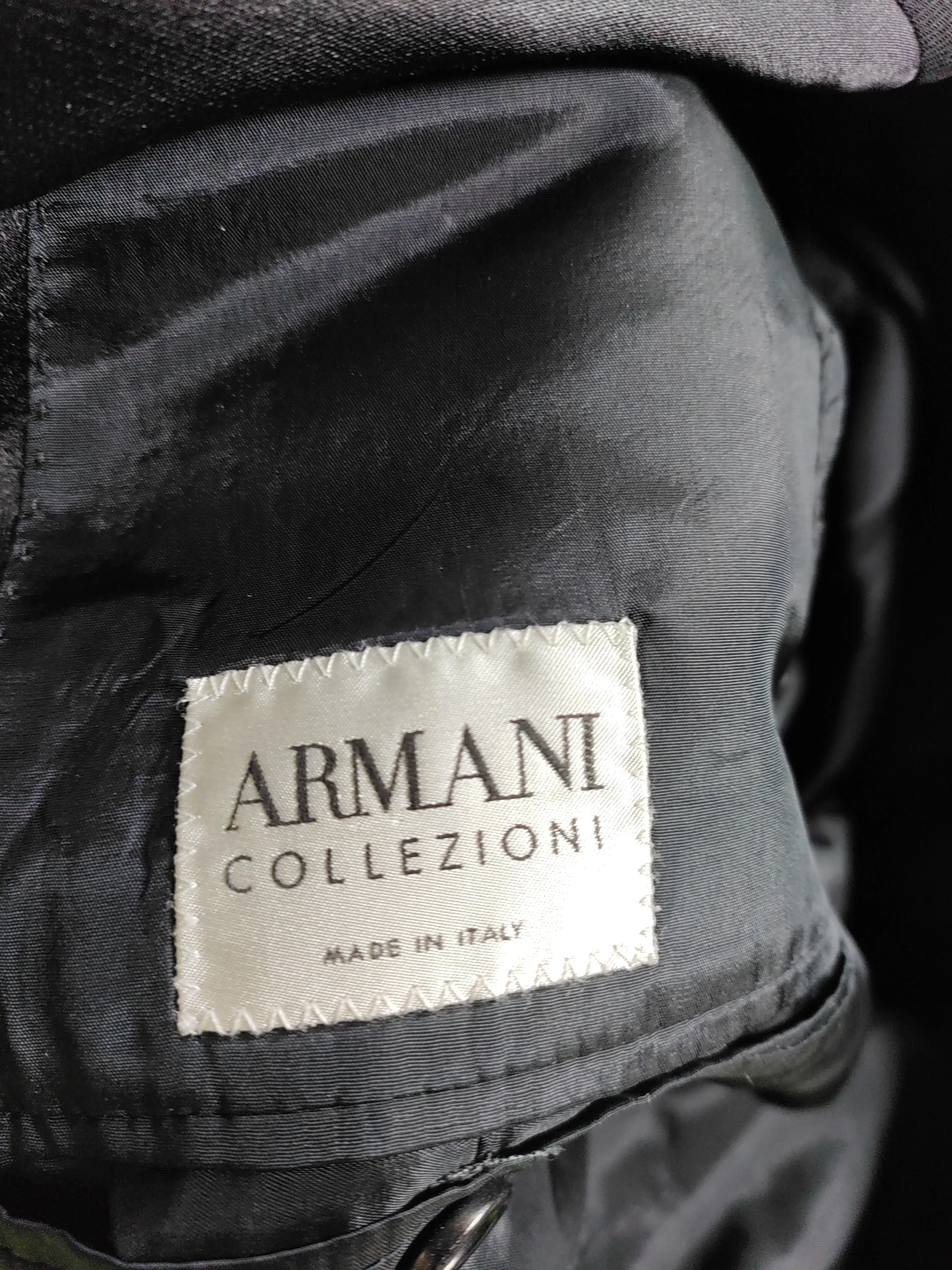 Armani Collezioni Men's Two Piece Suit M Black Wool with Viscose Tuxedo - Image 6