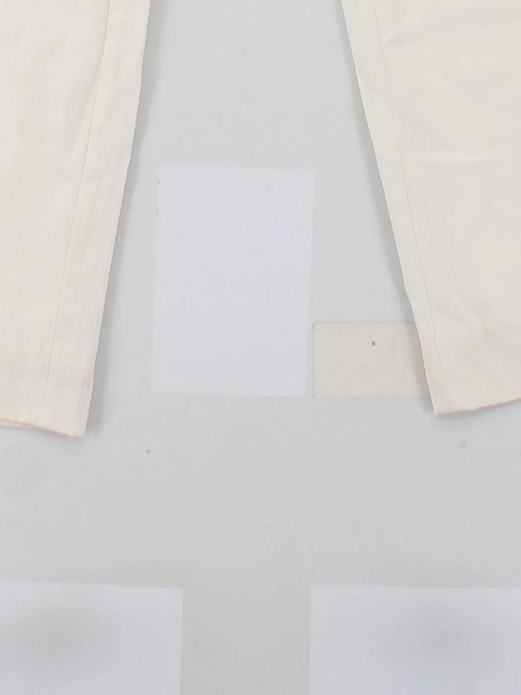 Armani Collezioni Women's Trousers UK 10 Cream Wool - Image 4