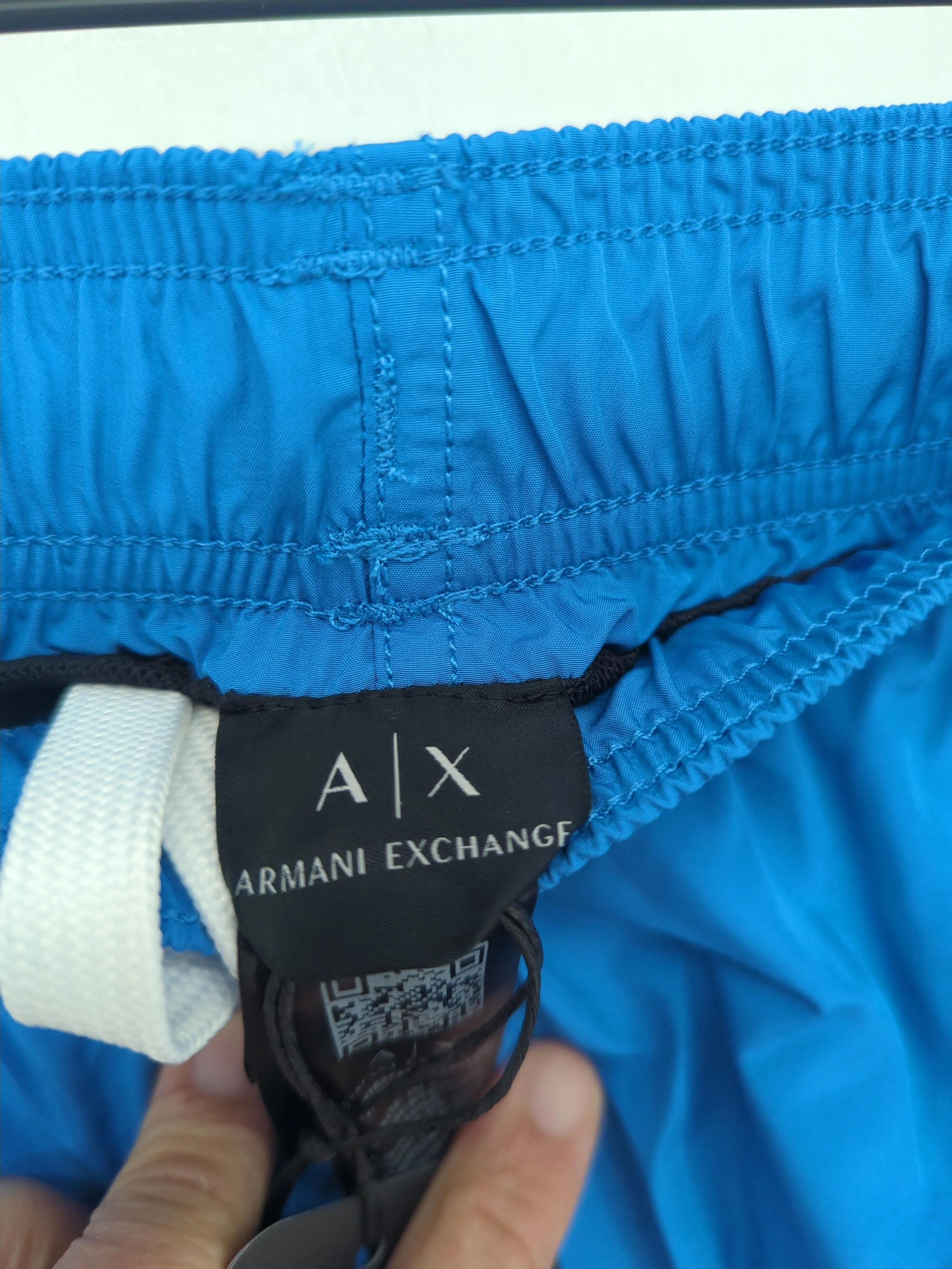 Armani Exchange athletic swim trunks in blue RRP £80 - Image 5