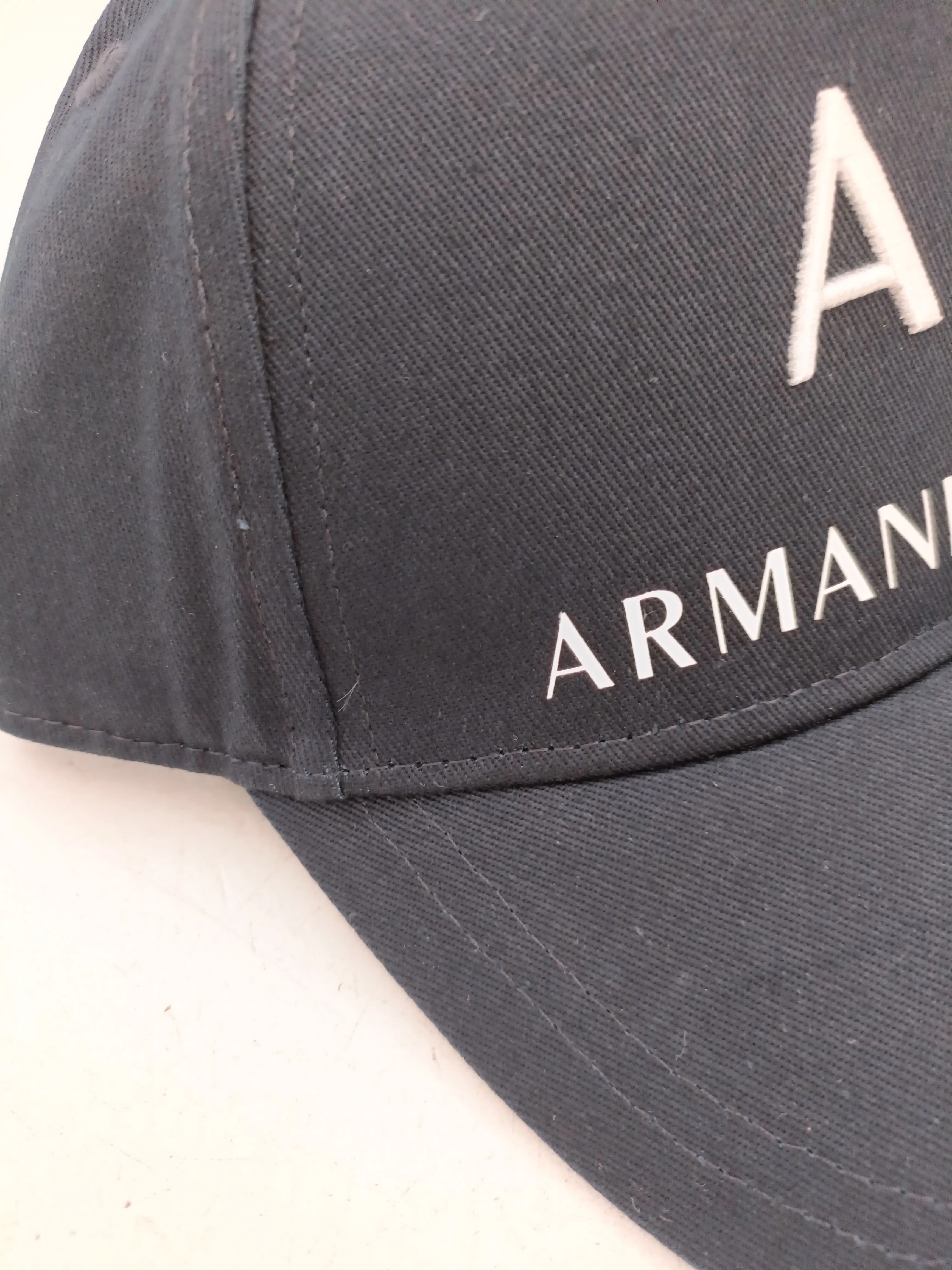 Armani Exchange Men's Hat Blue Graphic 100% Cotton Baseball Cap New with tags - Image 3