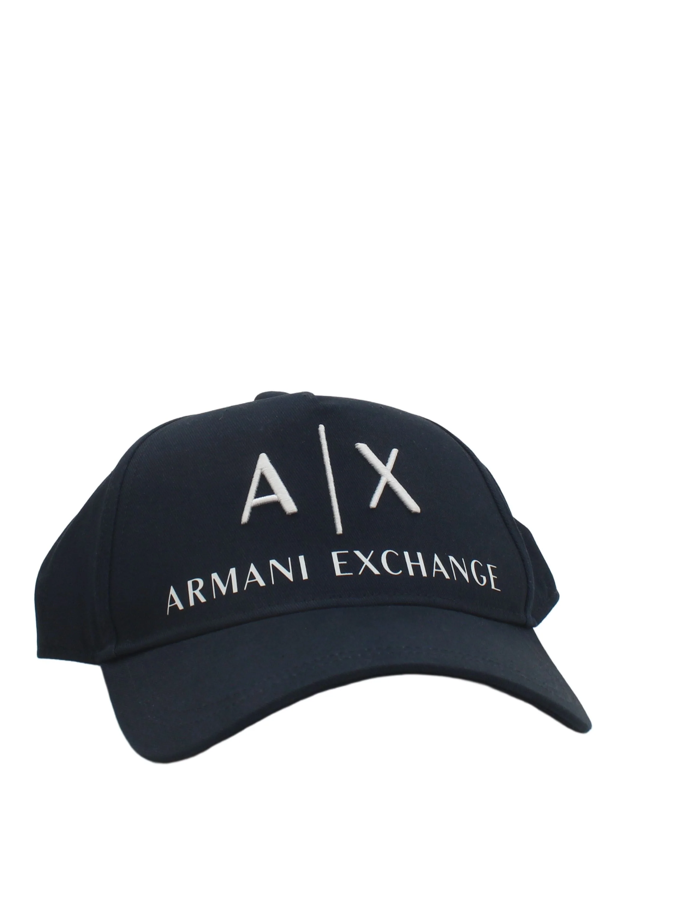 Armani Exchange Men's Hat Blue Graphic 100% Cotton Baseball Cap New with tags