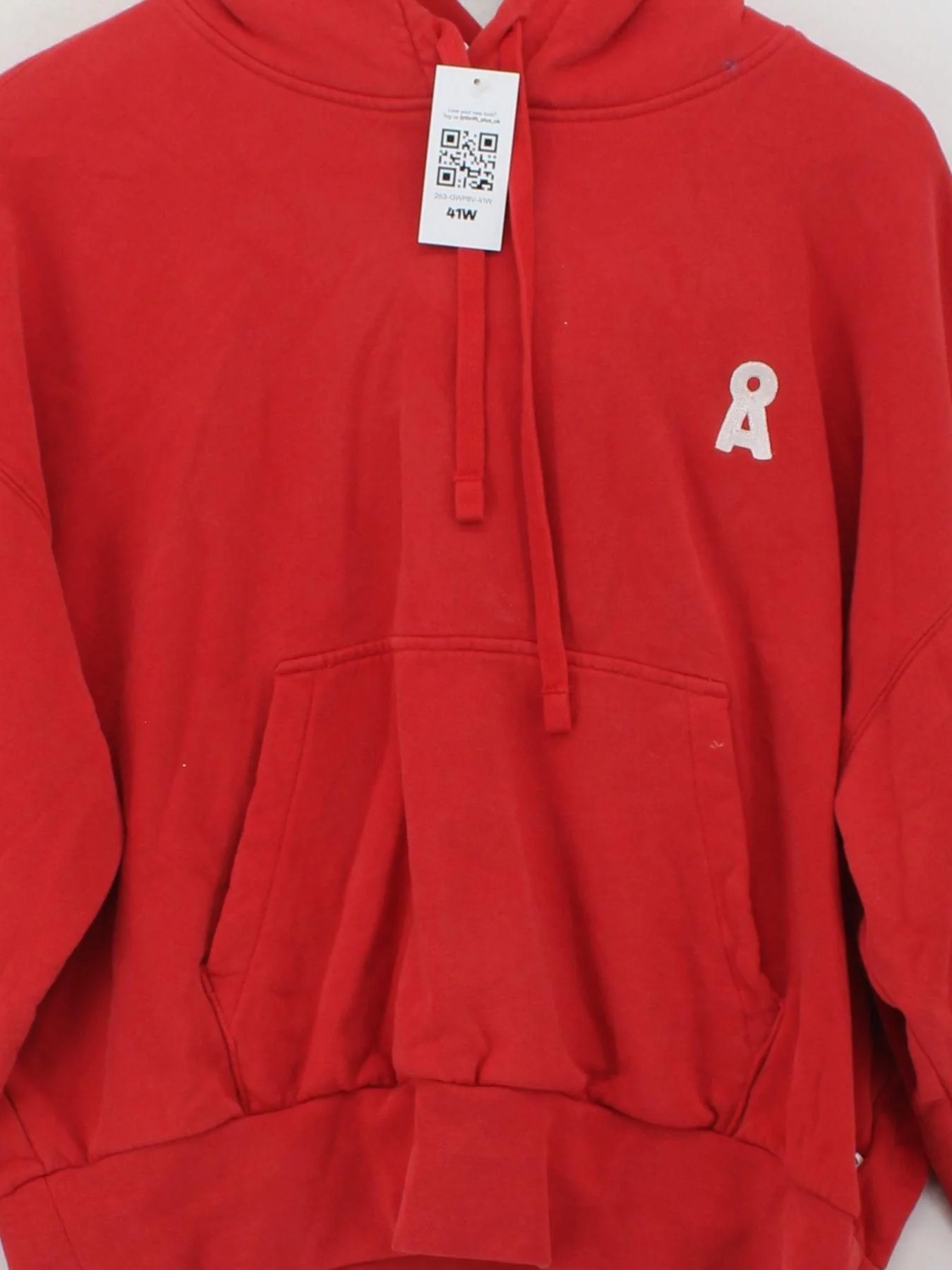 Armedangels Women's Hoodie S Red 100% Cotton Pullover - Image 3