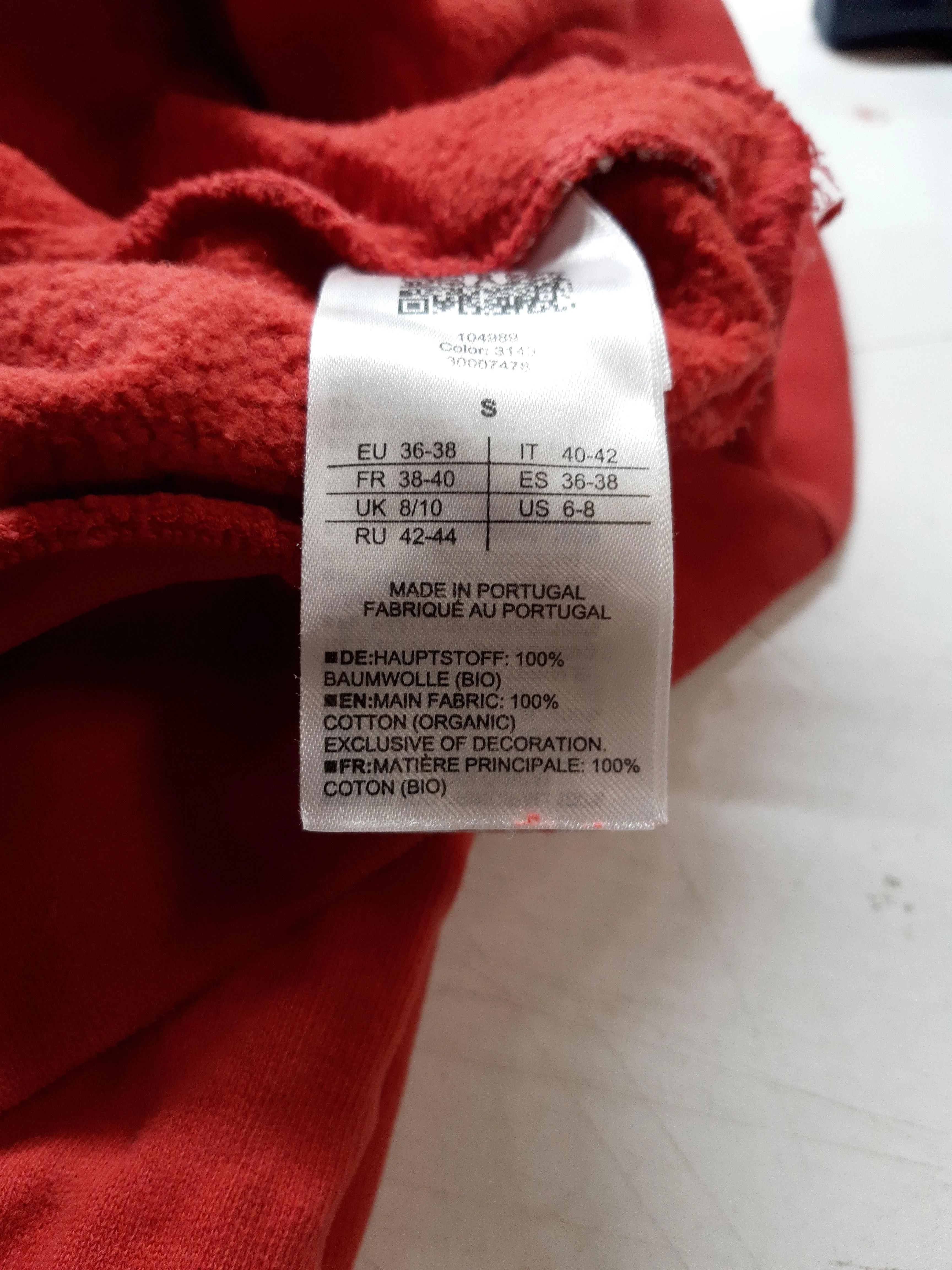 Armedangels Women's Hoodie S Red 100% Cotton Pullover - Image 6