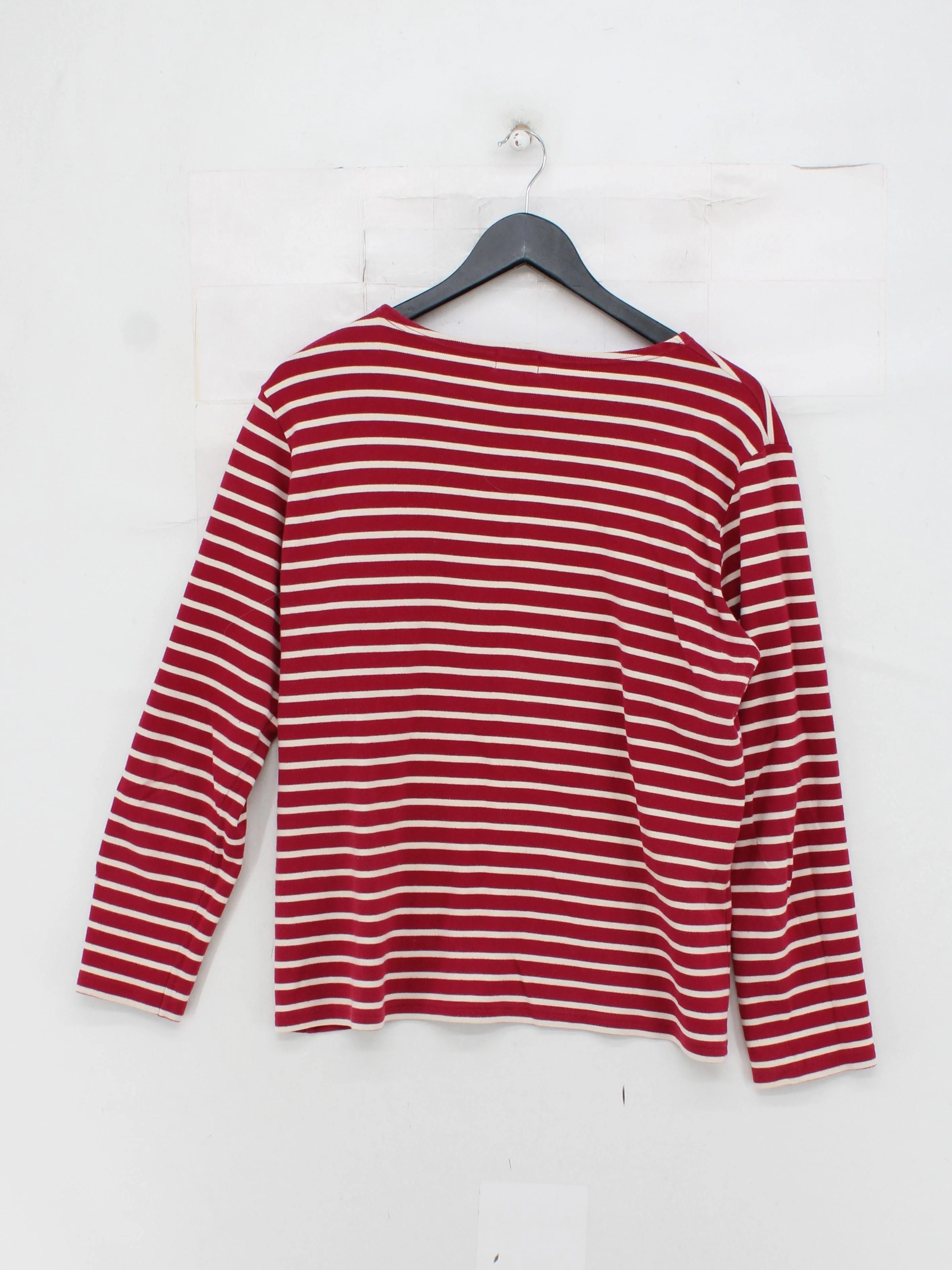 Armor Lux Men's T-Shirt M Red Striped 100% Cotton Basic - Image 2