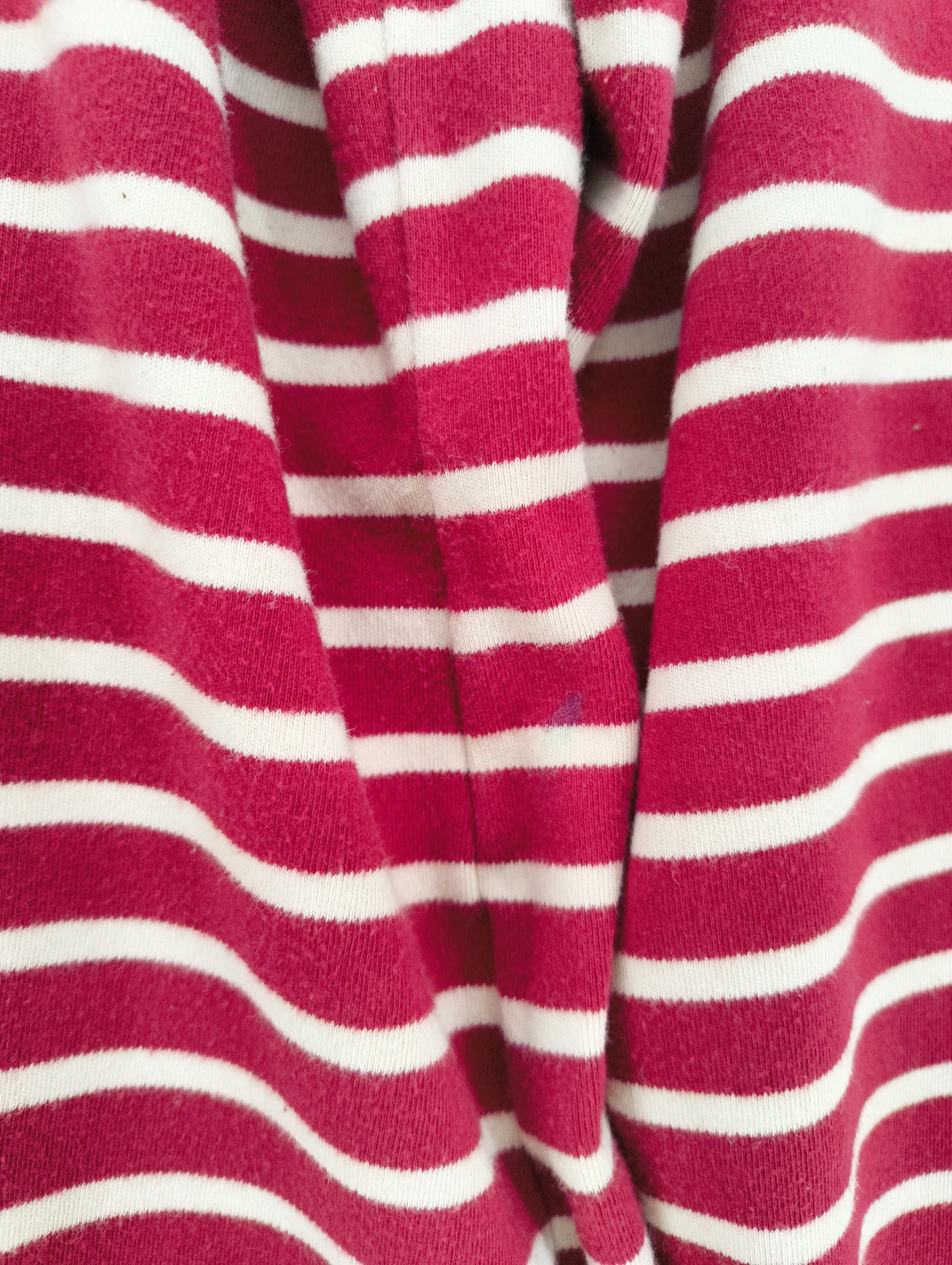 Armor Lux Men's T-Shirt M Red Striped 100% Cotton Basic - Image 5