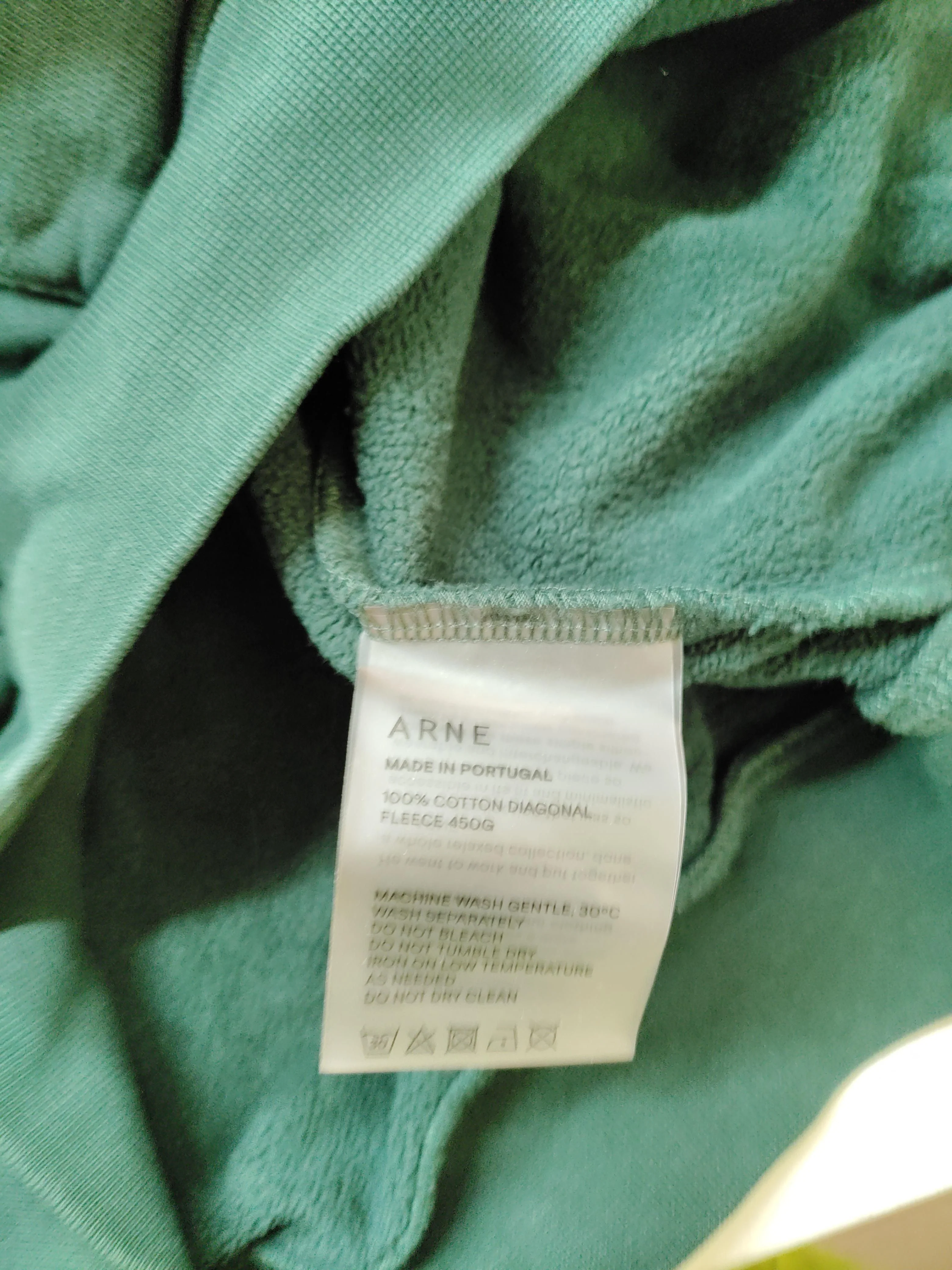 Arne Men's Hoodie S Green 100% Cotton Pullover - Image 6