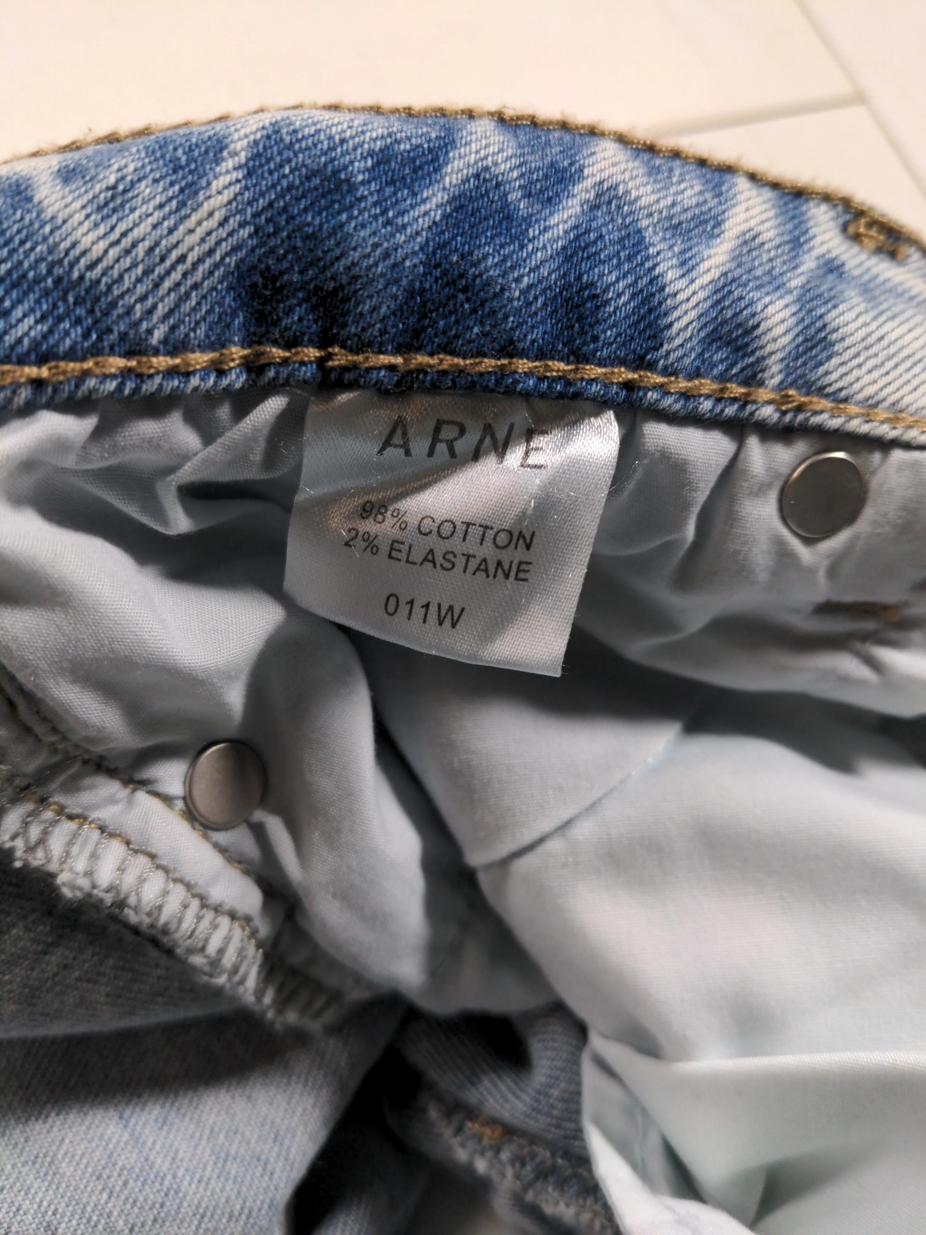 Arne Men's Jeans W 12 in Blue Cotton with Elastane Boyfriend New with tags - Image 6