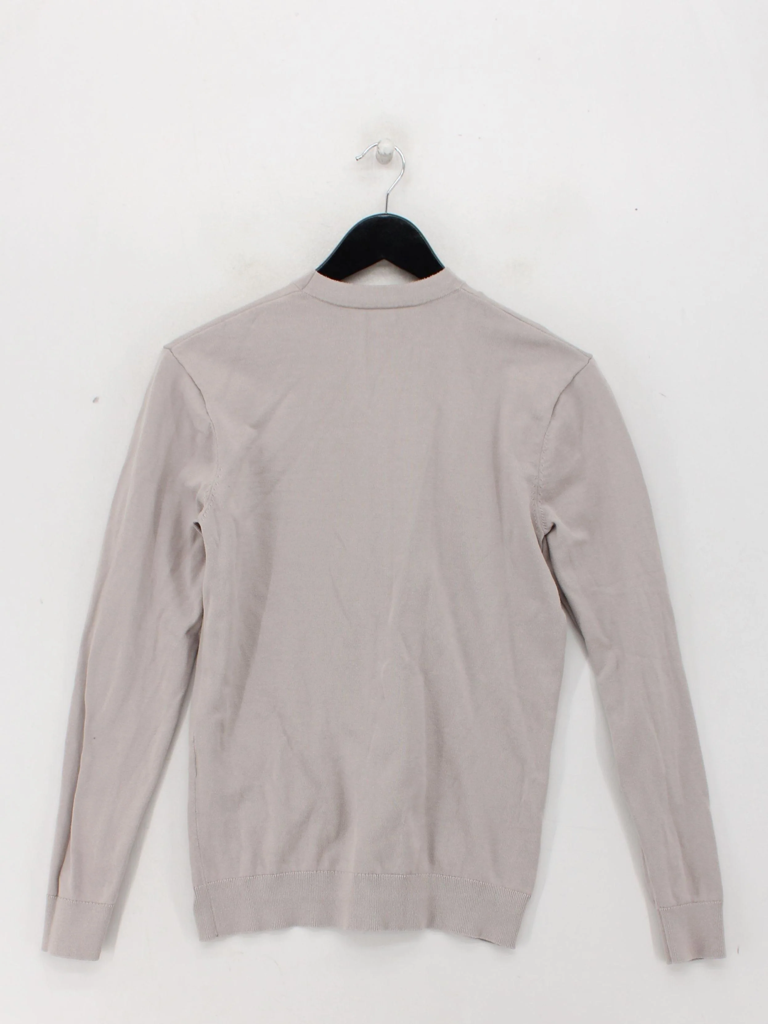 Arne Men's Jumper S Cream 100% Cotton Crew Neck Pullover - Image 2