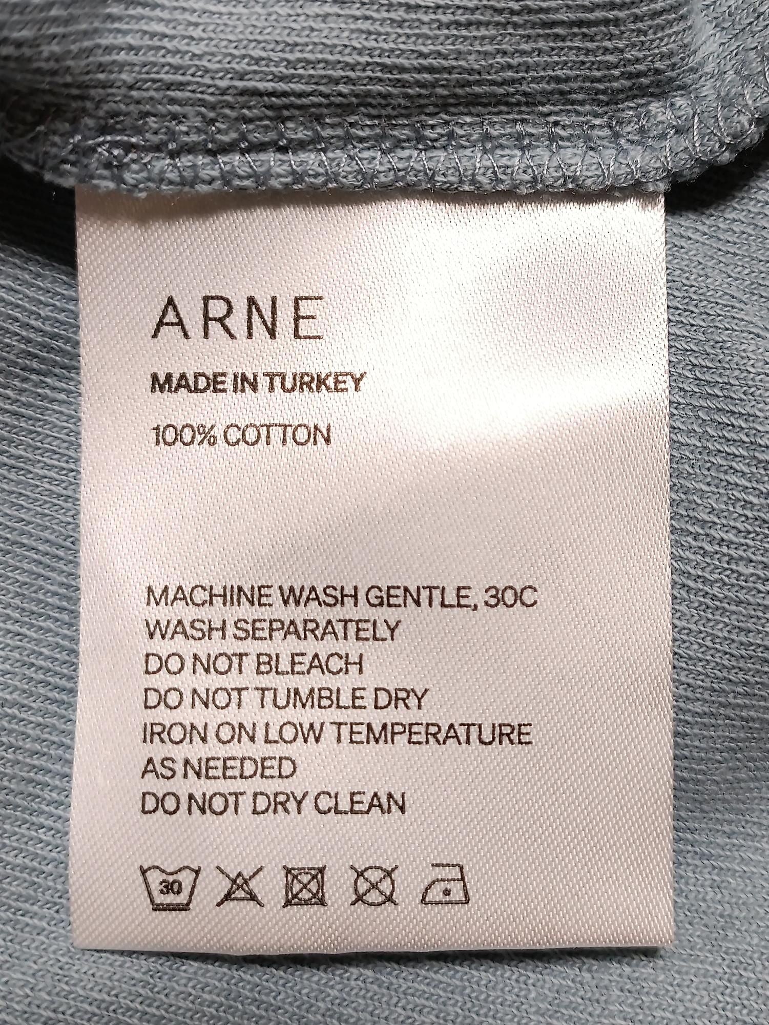 Arne Men's Polo L Blue 100% Cotton Basic - Image 6