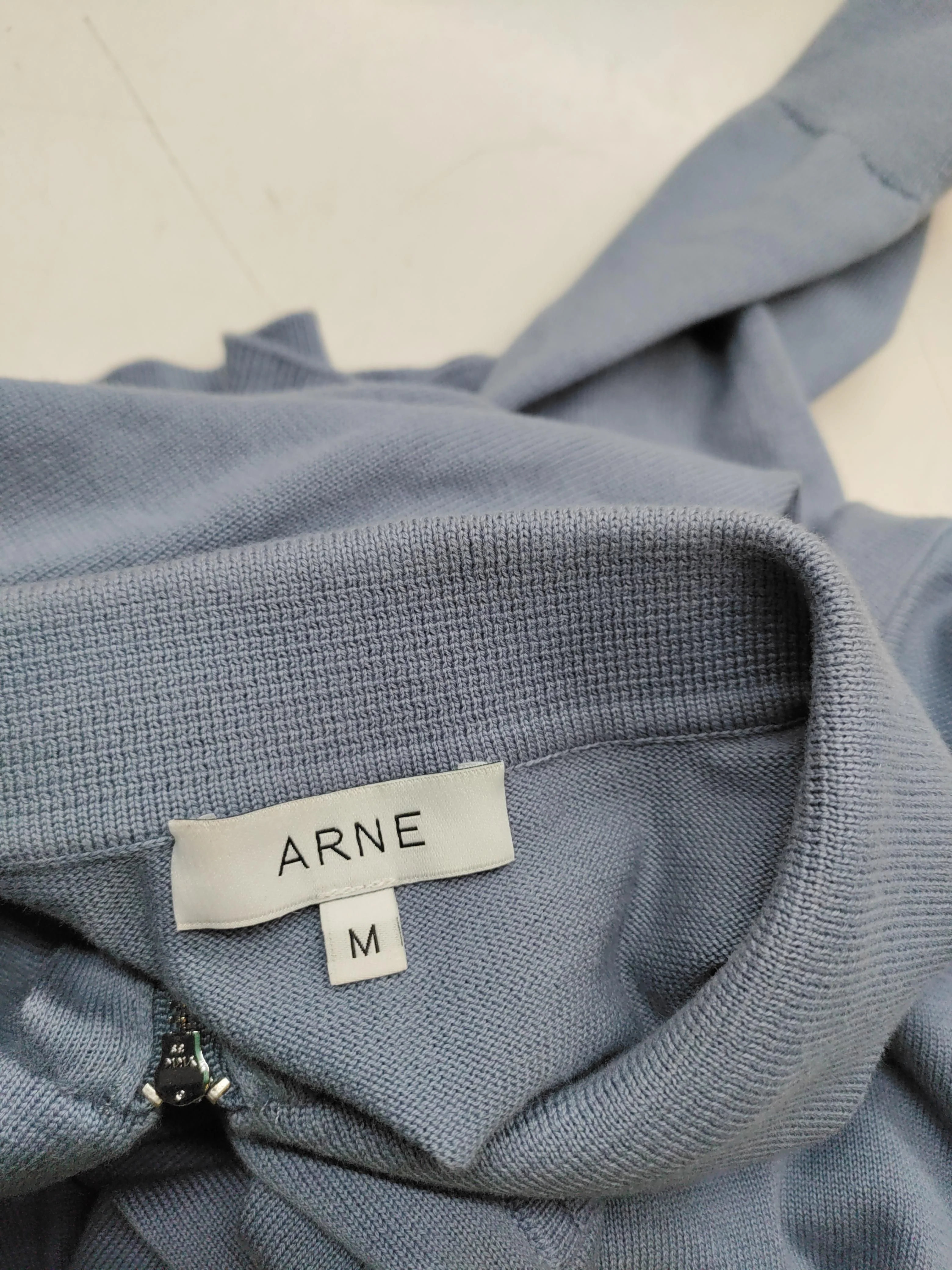 Arne Men's Polo M Blue 100% Cotton Basic - Image 5