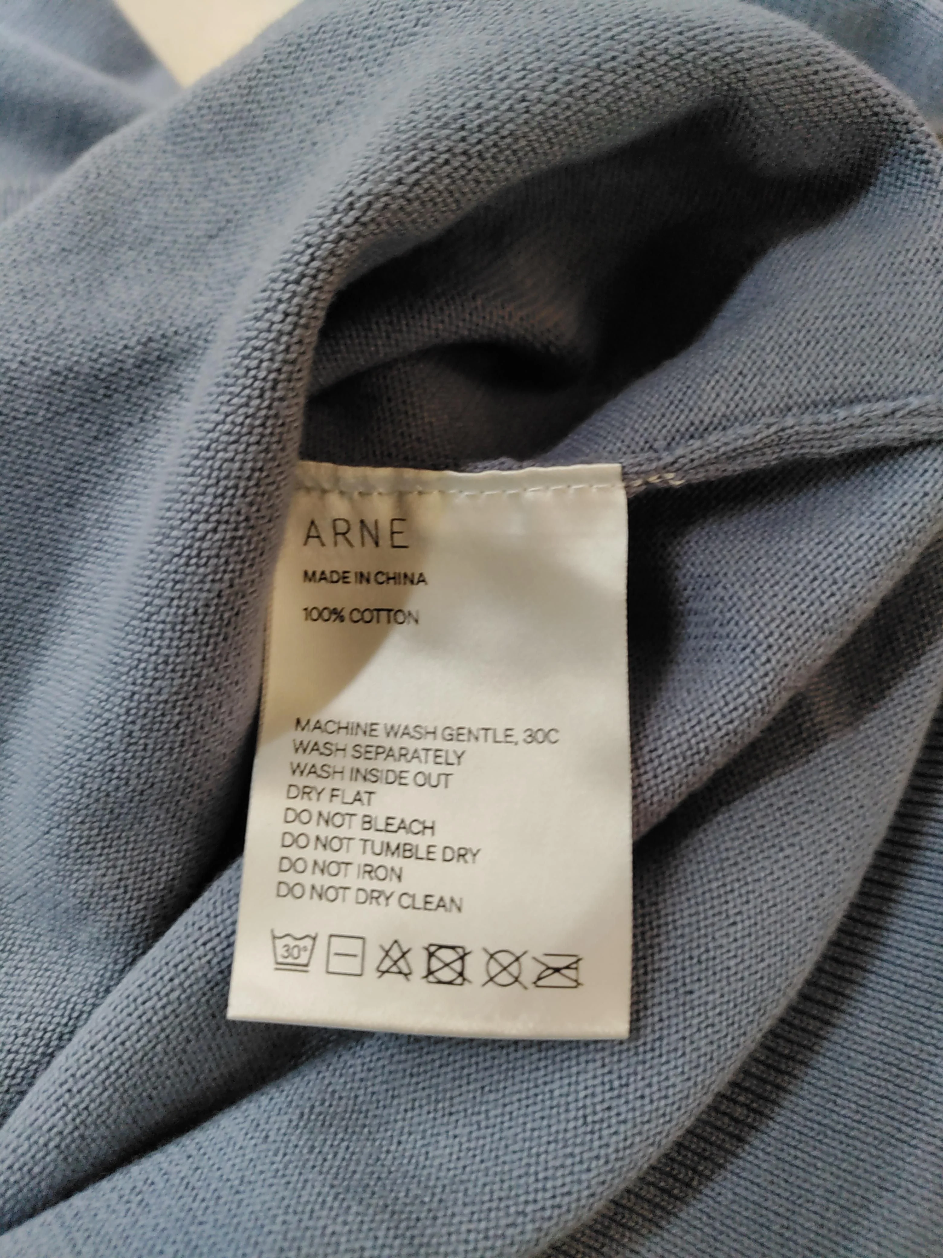 Arne Men's Polo M Blue 100% Cotton Basic - Image 6