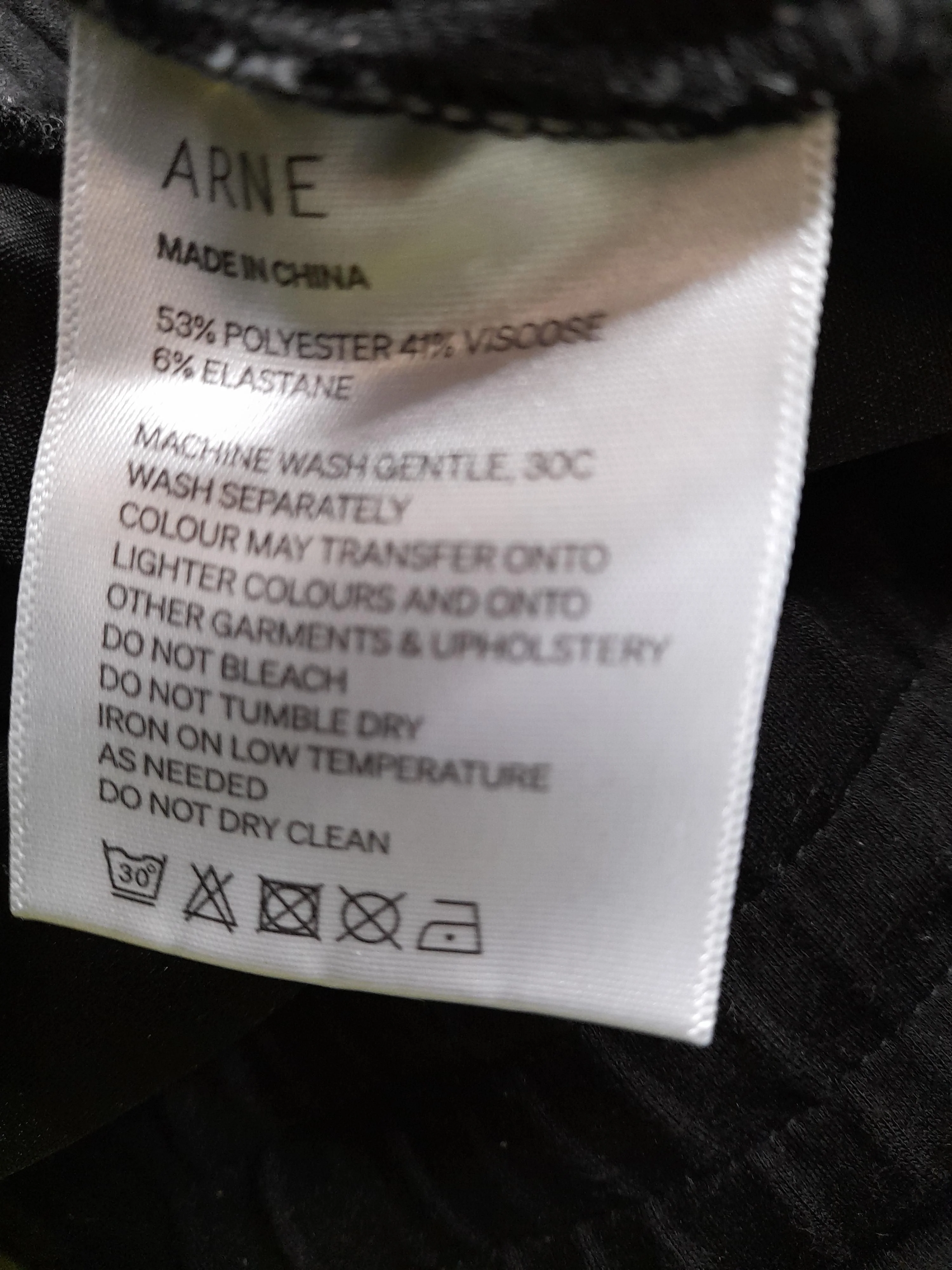 Arne Men's Sports Bottoms M Black Polyester with Viscose, Elastane Sweatpants - Image 6
