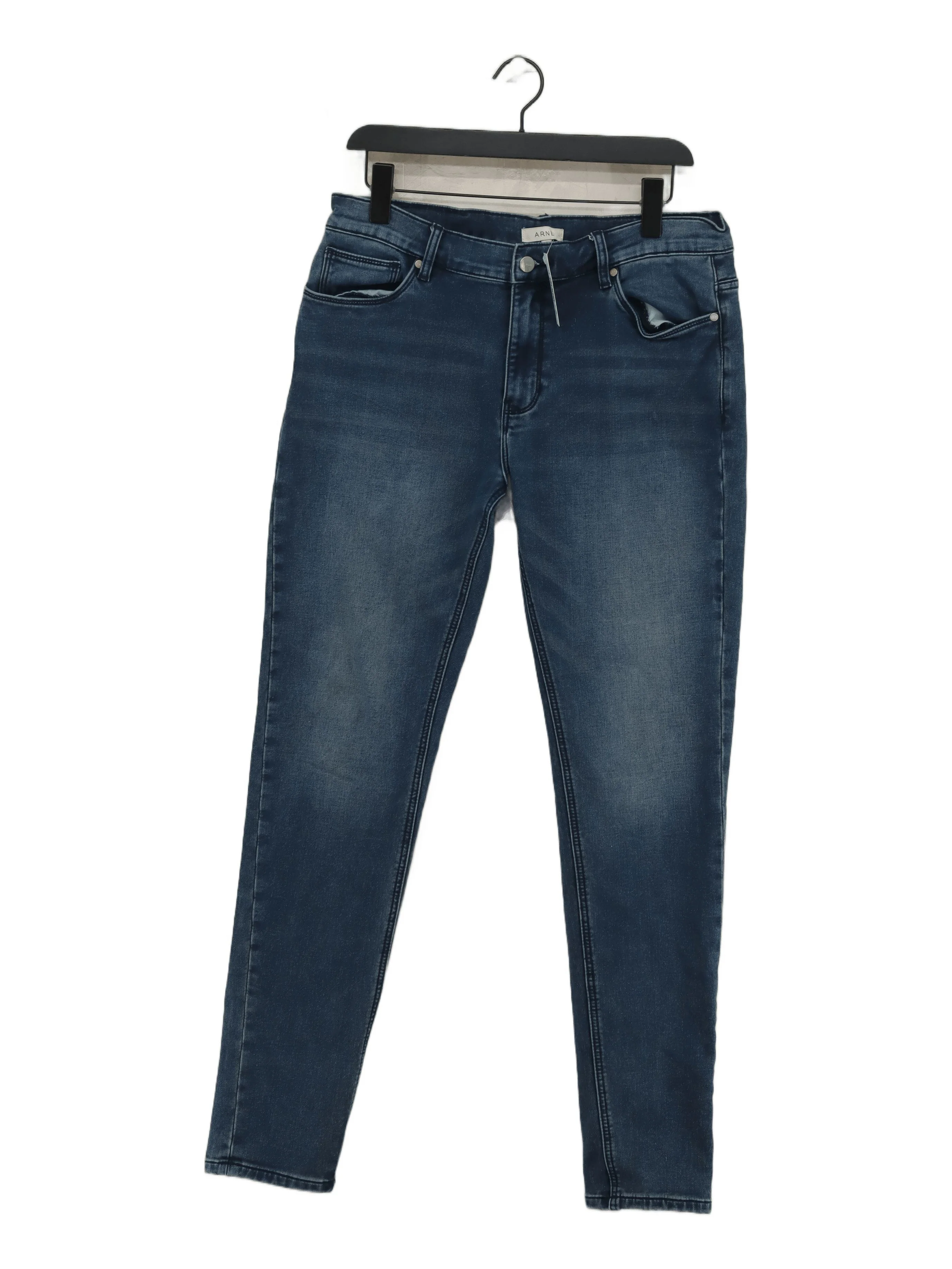 Arne Women's Jeans W 34 in Blue Cotton with Polyester, Viscose, Elastane Skinny