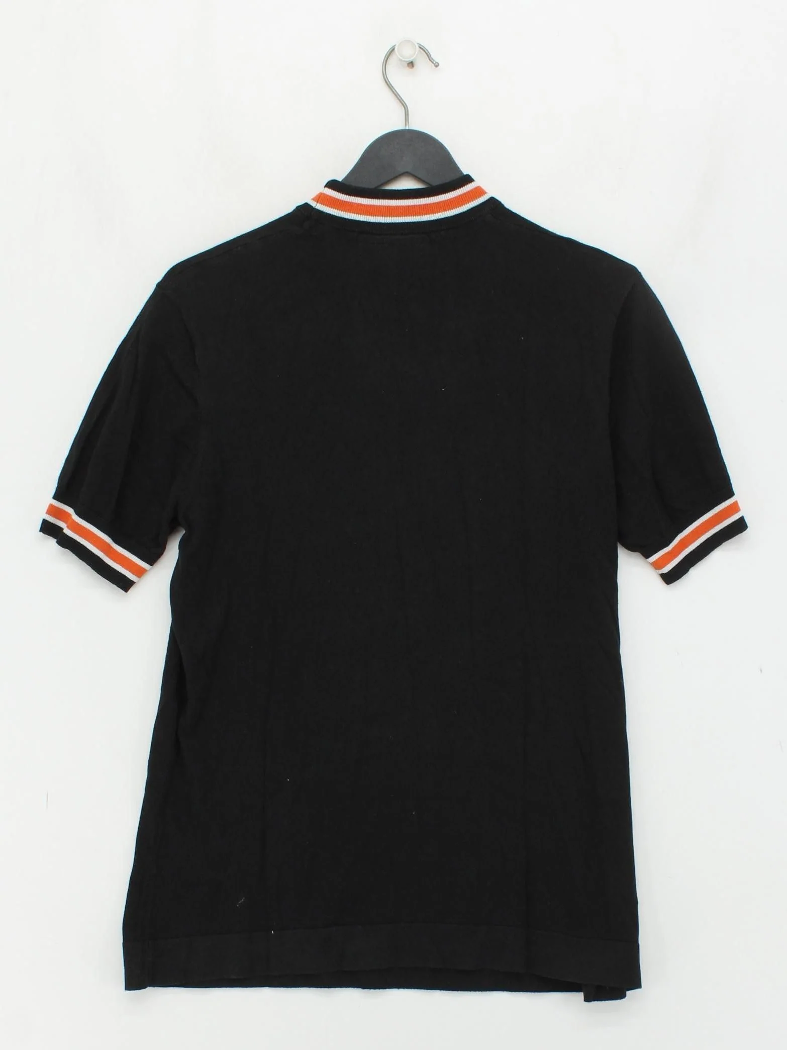 Art Gallery Men's T-Shirt M Black Striped Cotton with Lyocell Modal Basic - Image 2